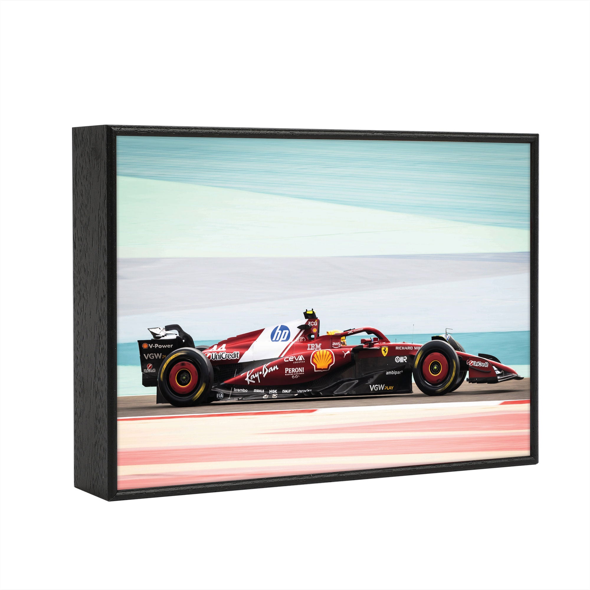 Lewis Hamilton 2025 Scuderia Ferrari Print - Pre-Season Testing