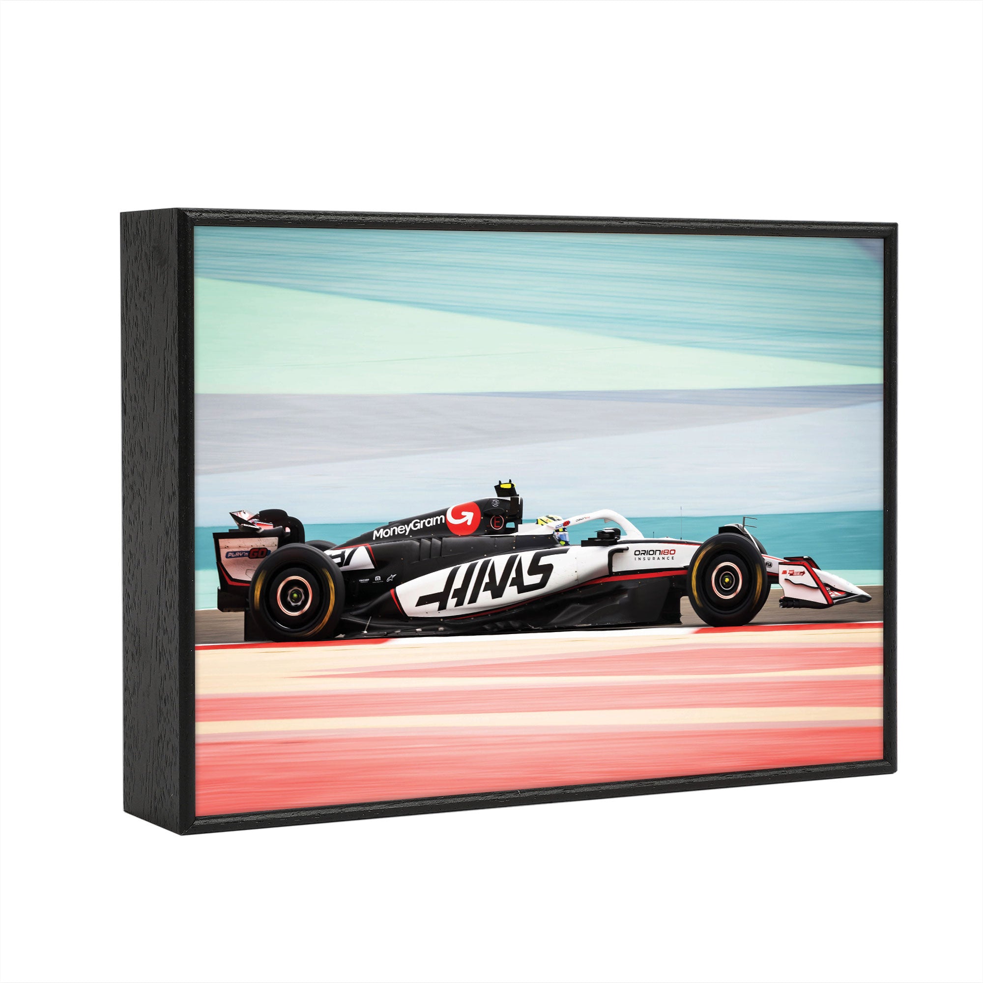 Oliver Bearman 2025 MoneyGram Haas F1 Team Frame Print - Pre-Season Testing