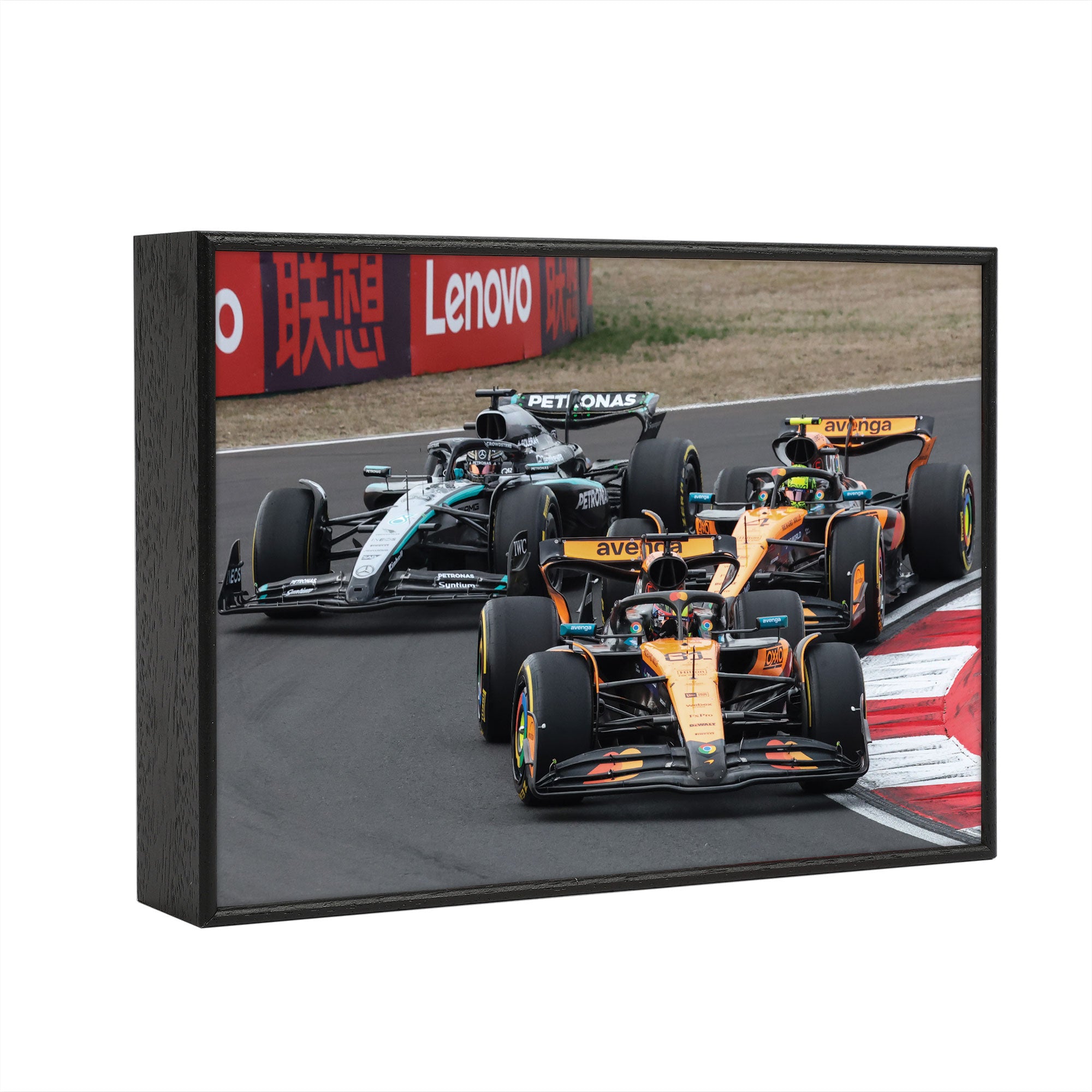 'The Podium On Track' Framed Print - 2025 Chinese GP