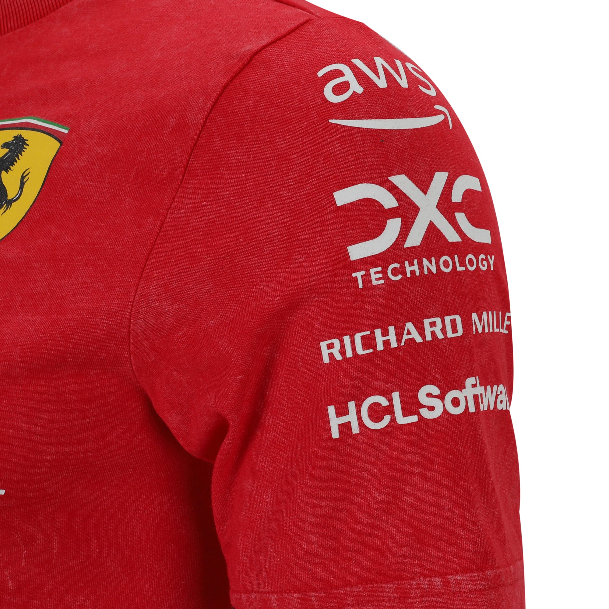 Carlos Sainz and Charles Leclerc signed desert sun team T shirt