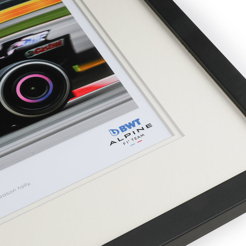 Esteban Ocon Signed 2023 BWT Alpine F1 Team Photo - Canadian GP