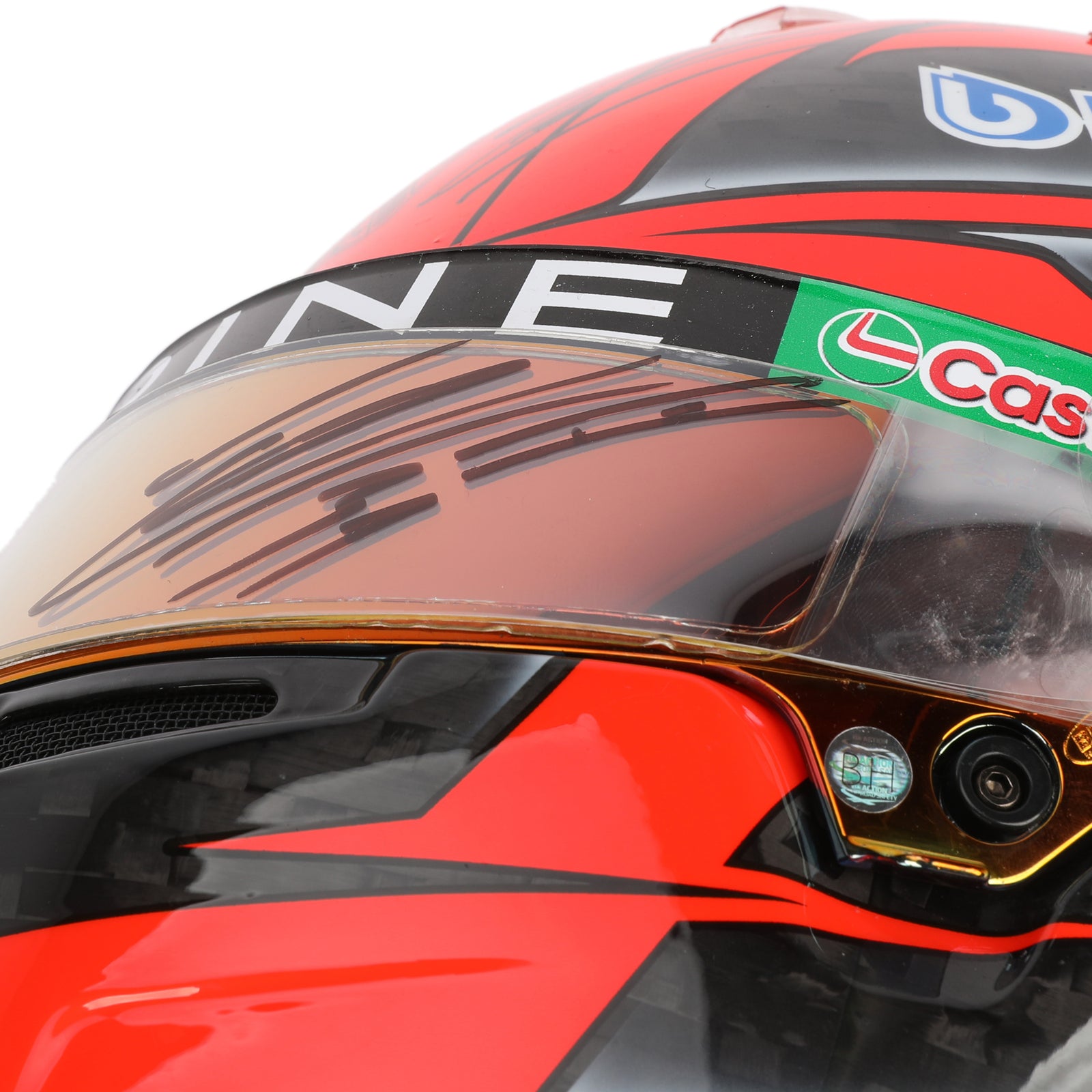 Esteban Ocon 2024 Signed Race Used Helmet - Mexico City GP