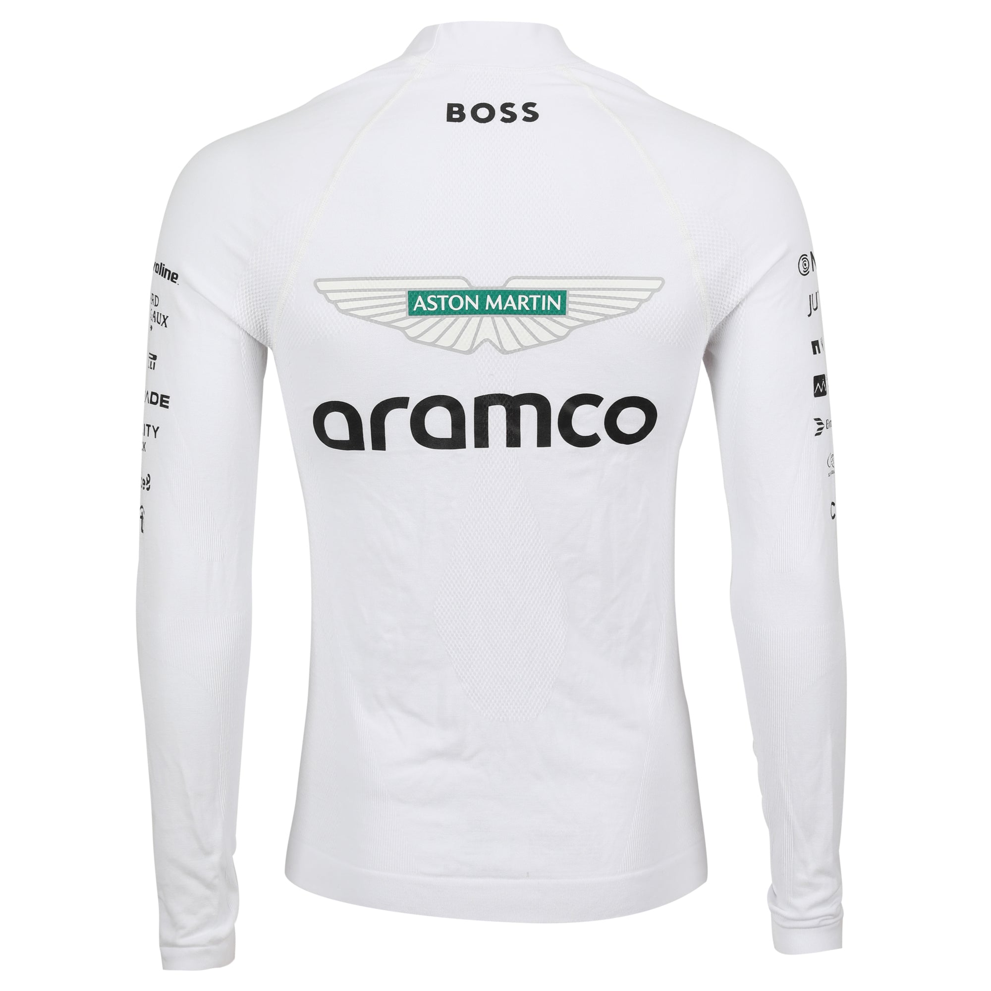 Fernando Alonso Un-Signed 2024 Aston Martin Aramco Formula One Team Grand Prix Used Nomex - White