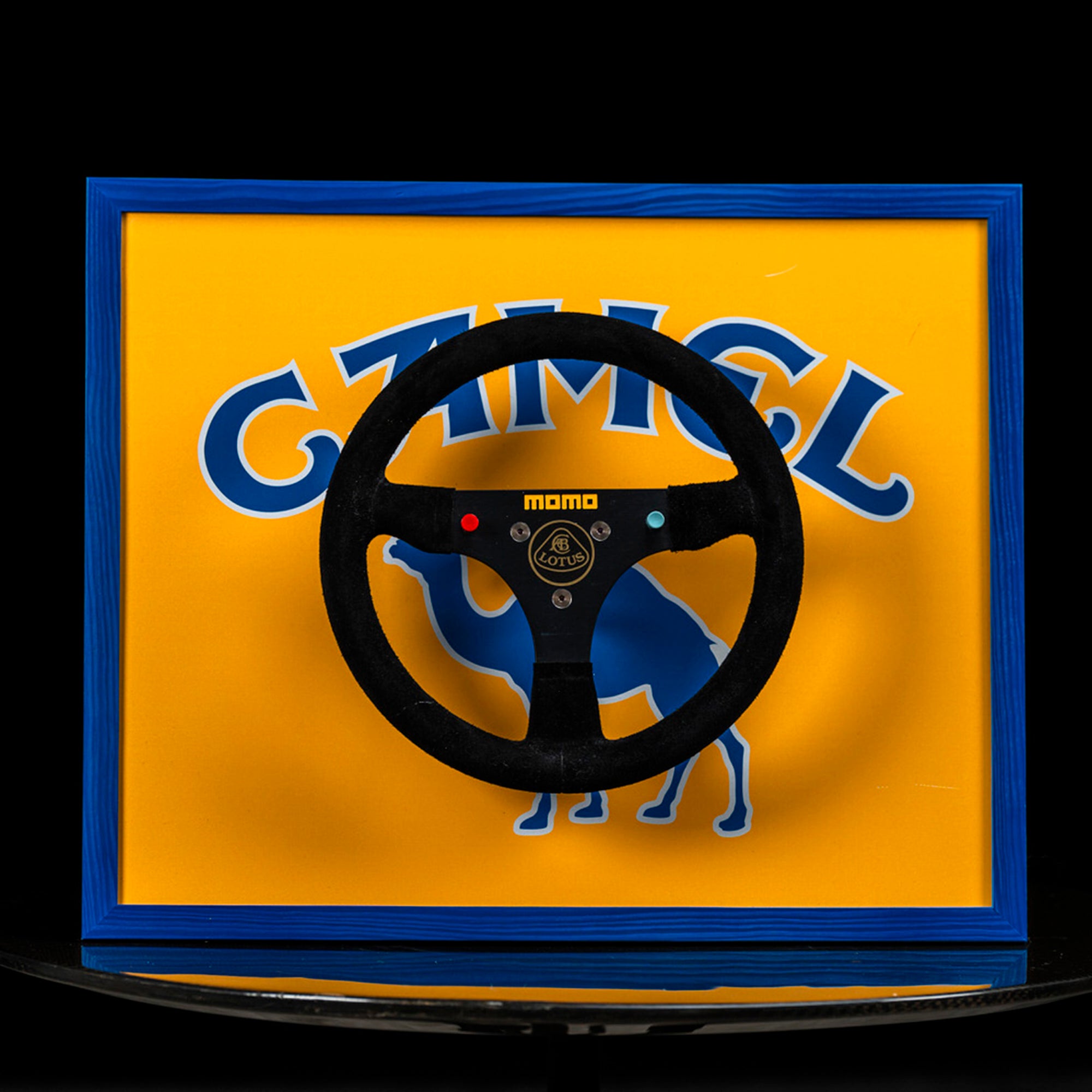 Ayrton Senna Camel Team Lotus Honda Replica Steering Wheel – 1987 Formula One Season