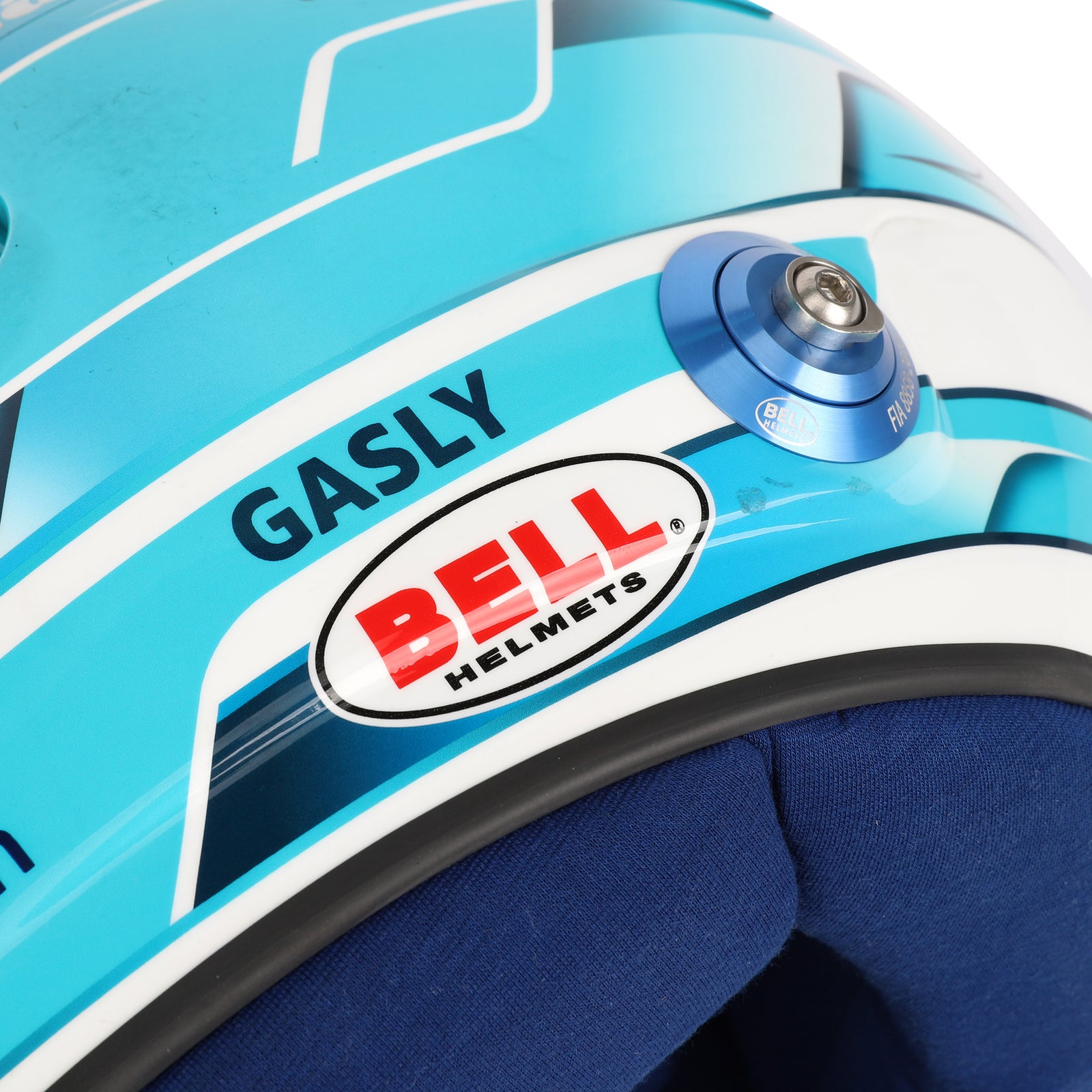 Pierre Gasly Signed 2024 BWT Alpine F1 Team Race Used Helmet - US GP