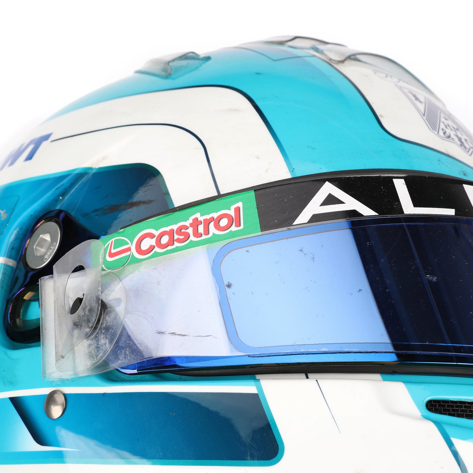 Pierre Gasly Signed 2024 BWT Alpine F1 Team Race Used Helmet - US GP