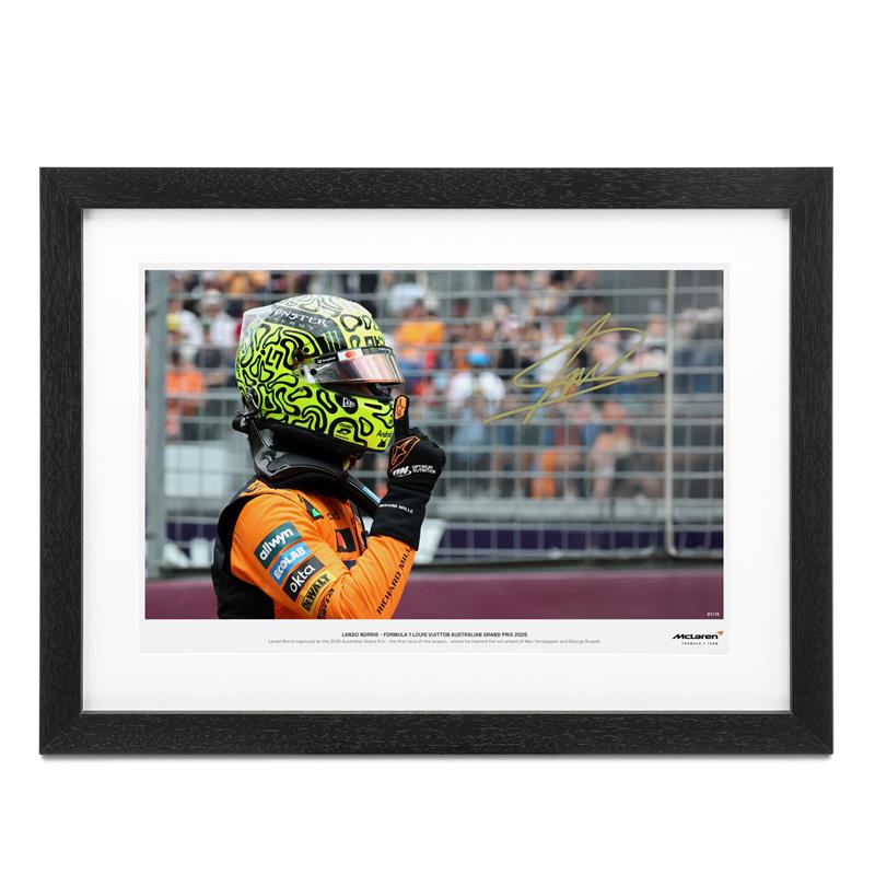 Limited Edition Lando Norris 2025 Signed Photo – Australian GP