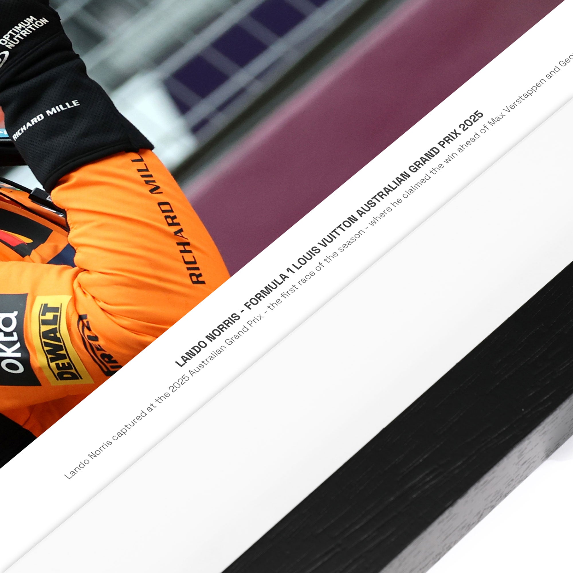 Limited Edition Lando Norris 2025 Signed Photo – Australian GP