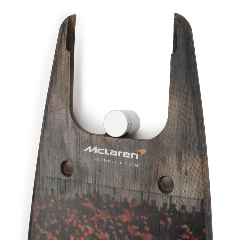 Lando Norris 2024 McLaren Formula One Team Grand Prix Used Front Skid Plank Wall Art - British GP