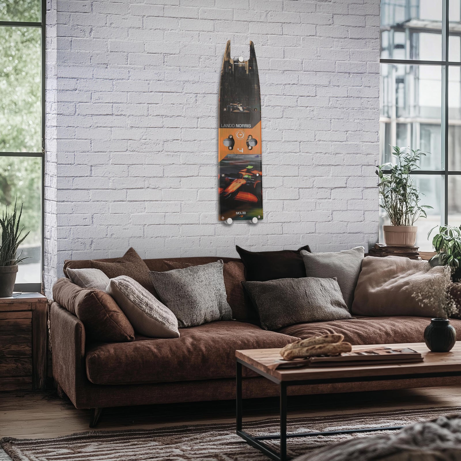 Lando Norris 2024 McLaren Formula One Team Grand Prix Used Front Skid Plank Wall Art - Australian GP