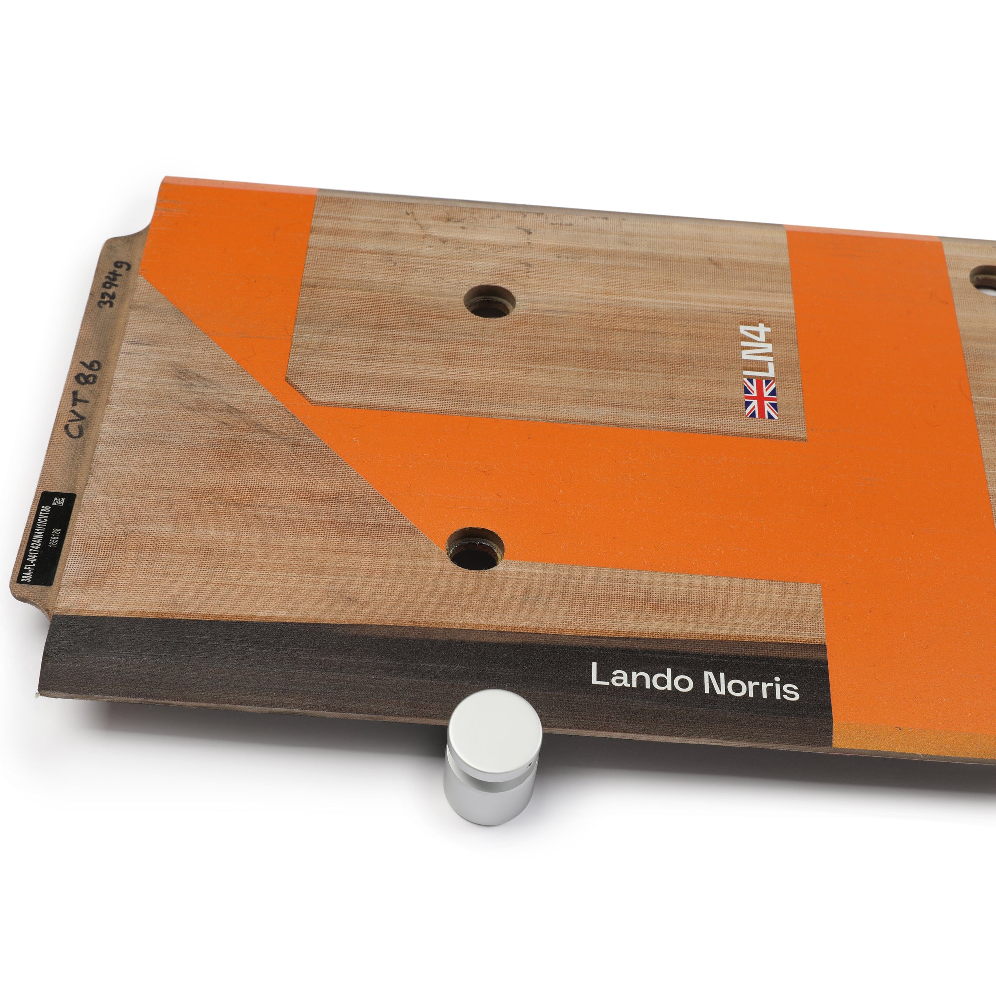 Lando Norris 2024 McLaren F1 Team Race Used Skid Plank Wall Art - Sau Paulo GP