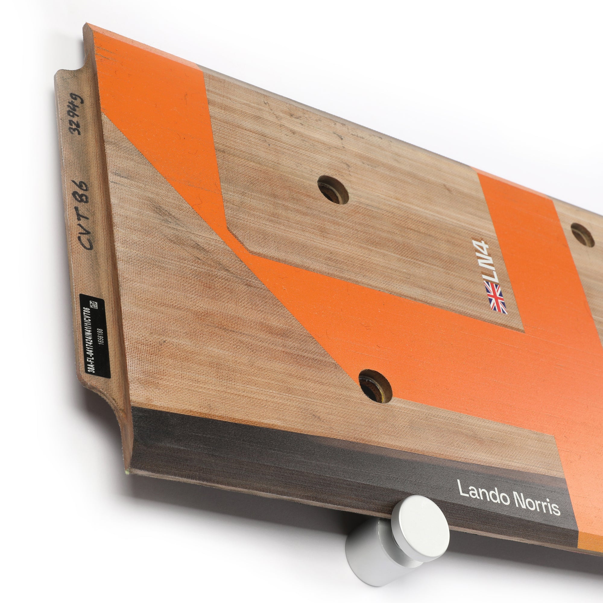 Lando Norris 2024 McLaren F1 Team Race Used Skid Plank Wall Art - Sau Paulo GP