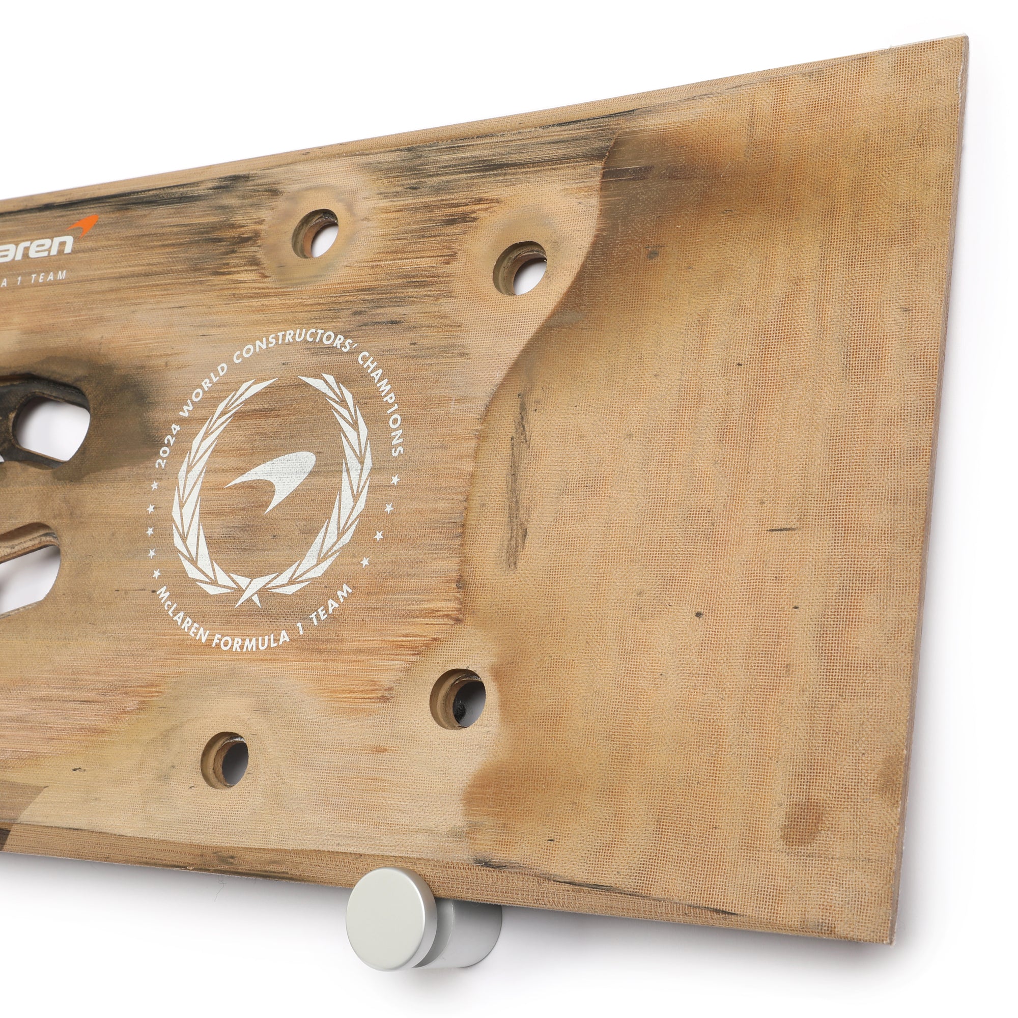 Lando Norris 2024 McLaren F1 Team Race Used Skid Plank Wall Art - Qatar GP Sprint Race