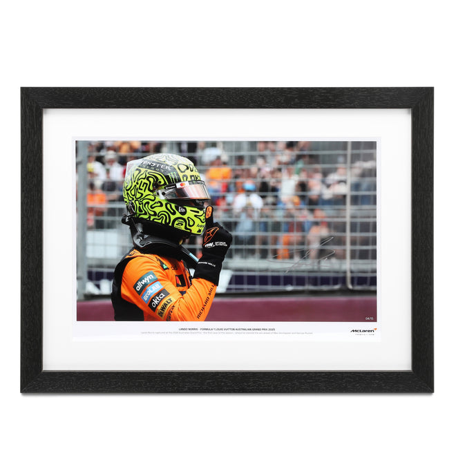 Limited Edition Lando Norris 2025 Signed Photo – Australian GP