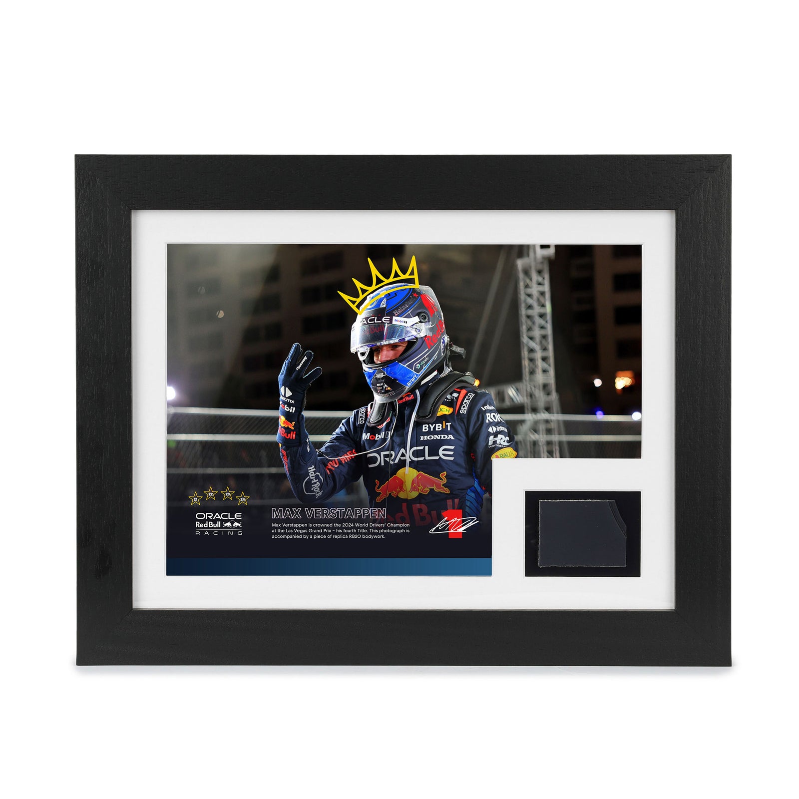Max Verstappen 2024 'World Champion' Oracle Red Bull Racing Replica Bodywork & Photo