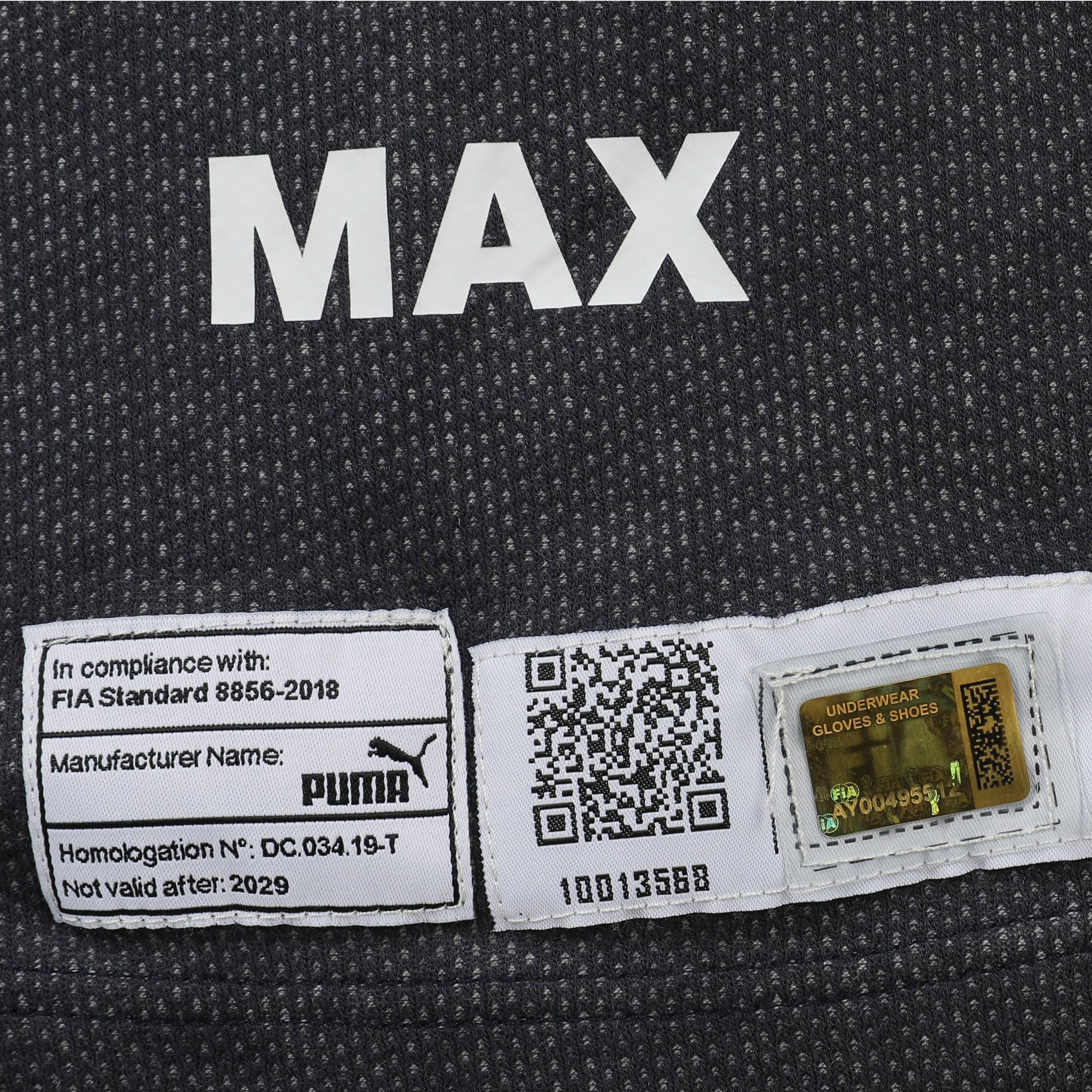 Max Verstappen Oracle Red Bull Racing Grand Prix Worn Undershirt – 2022 Formula One World Championship