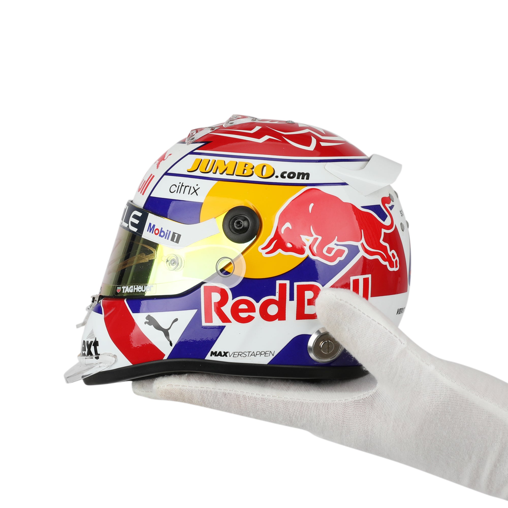 Max Verstappen 2022 Signed Red Bull Racing 1:2 Scale Helmet - Dutch GP