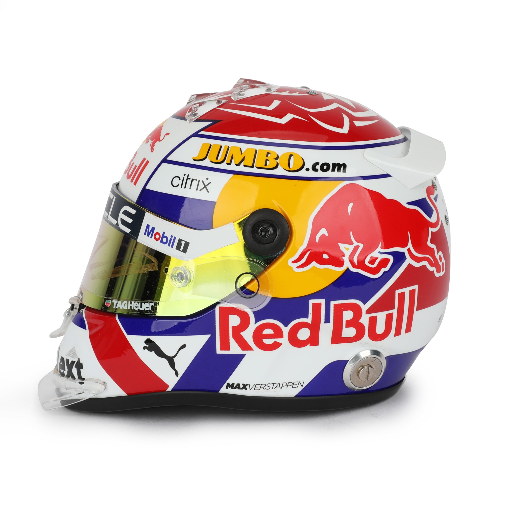 Max Verstappen 2022 Signed Red Bull Racing 1:2 Scale Helmet - Dutch GP