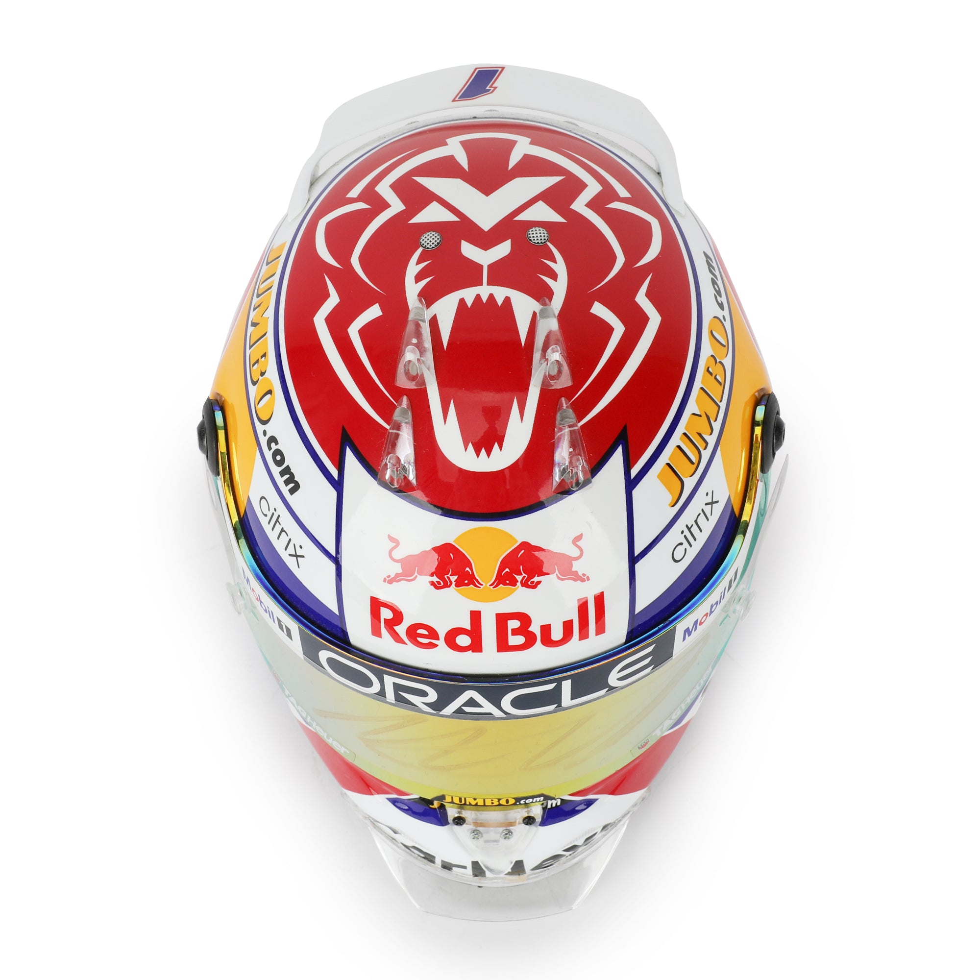 Max Verstappen 2022 Signed Red Bull Racing 1:2 Scale Helmet - Dutch GP