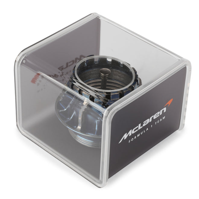 McLaren 2023 Race-Used Wheel Nut in Display Case - Blue