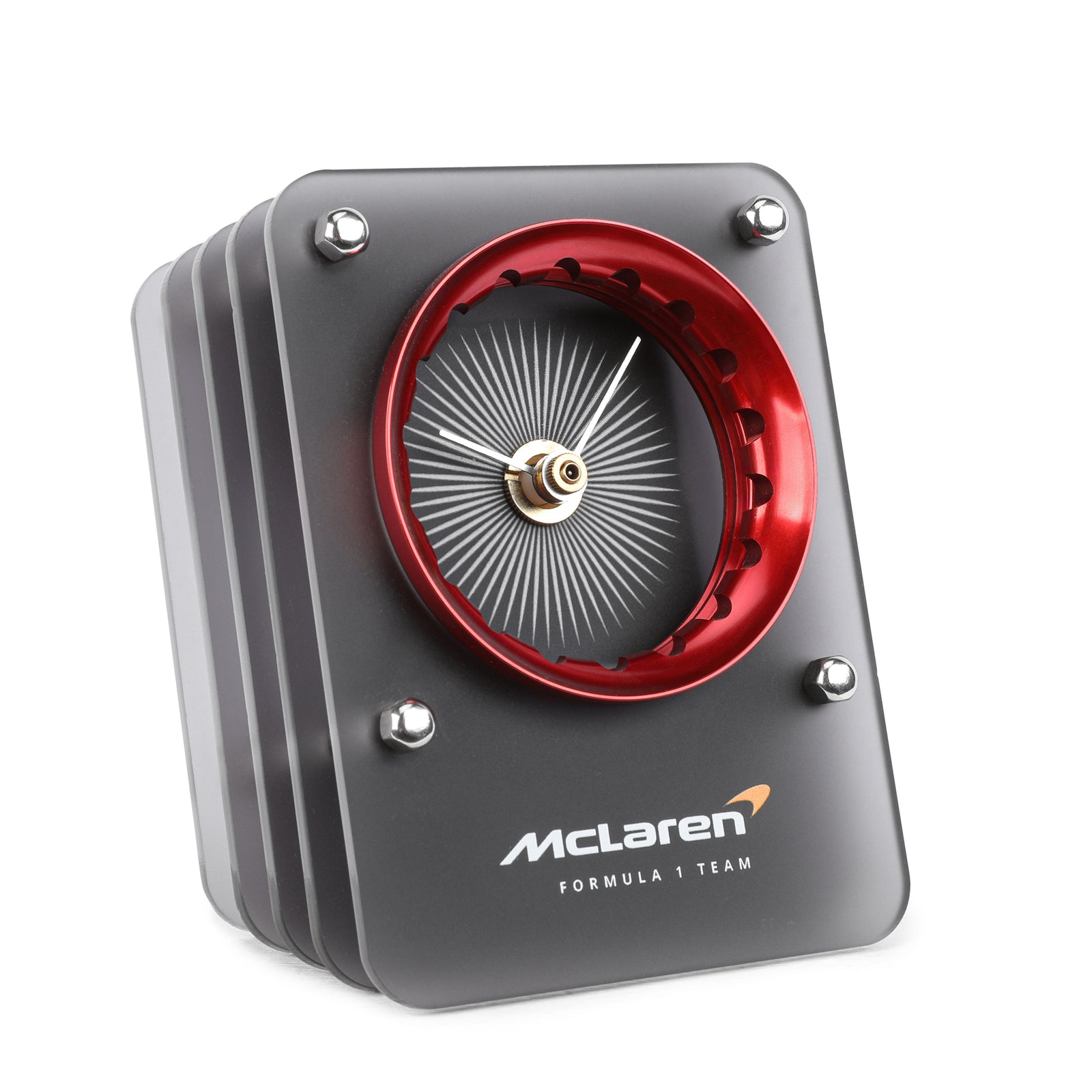 McLaren F1 Team Wheel Nut Collar Clock - Red