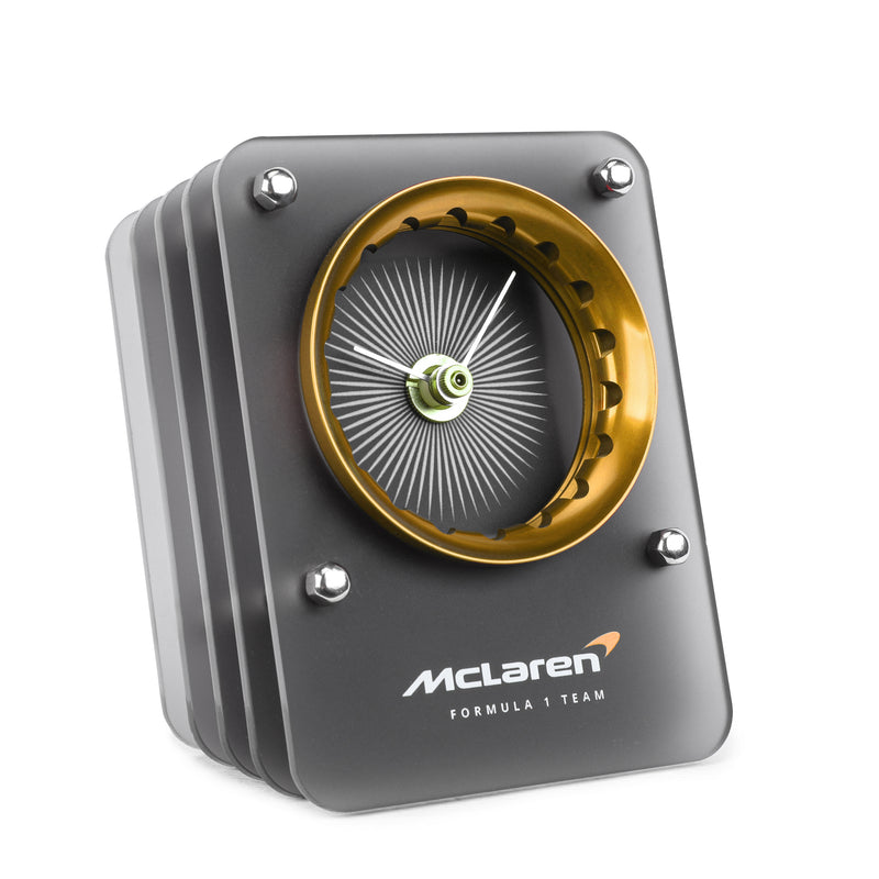 McLaren F1 Team Wheel Nut Collar Clock - Gold