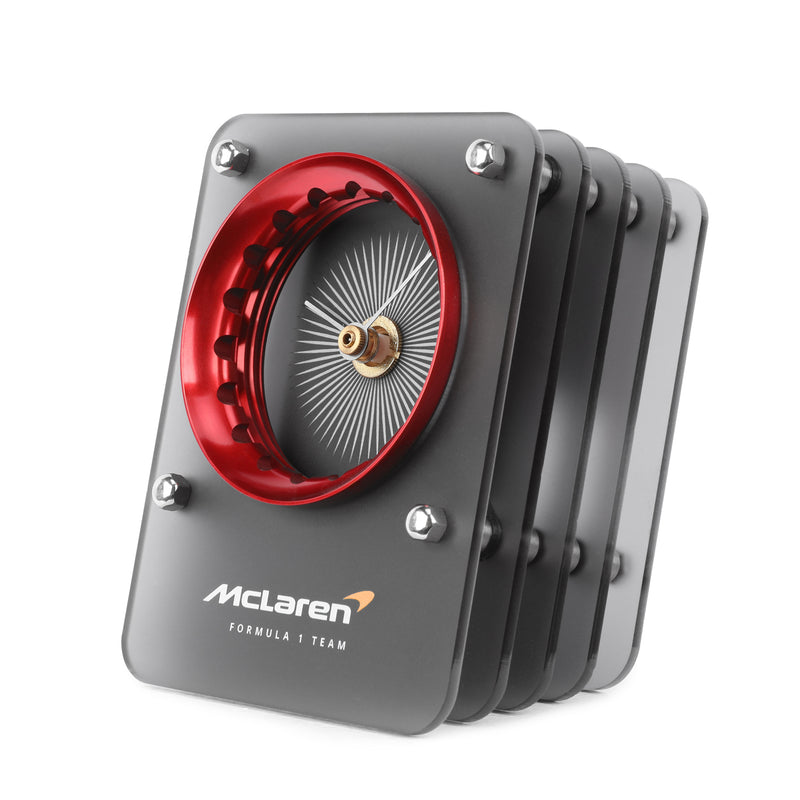 McLaren F1 Team Wheel Nut Collar Clock - Red