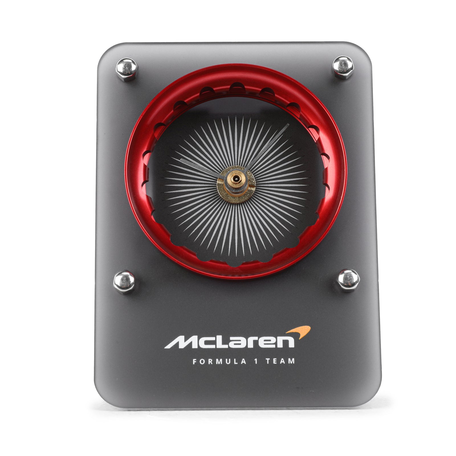 McLaren F1 Team Wheel Nut Collar Clock - Red
