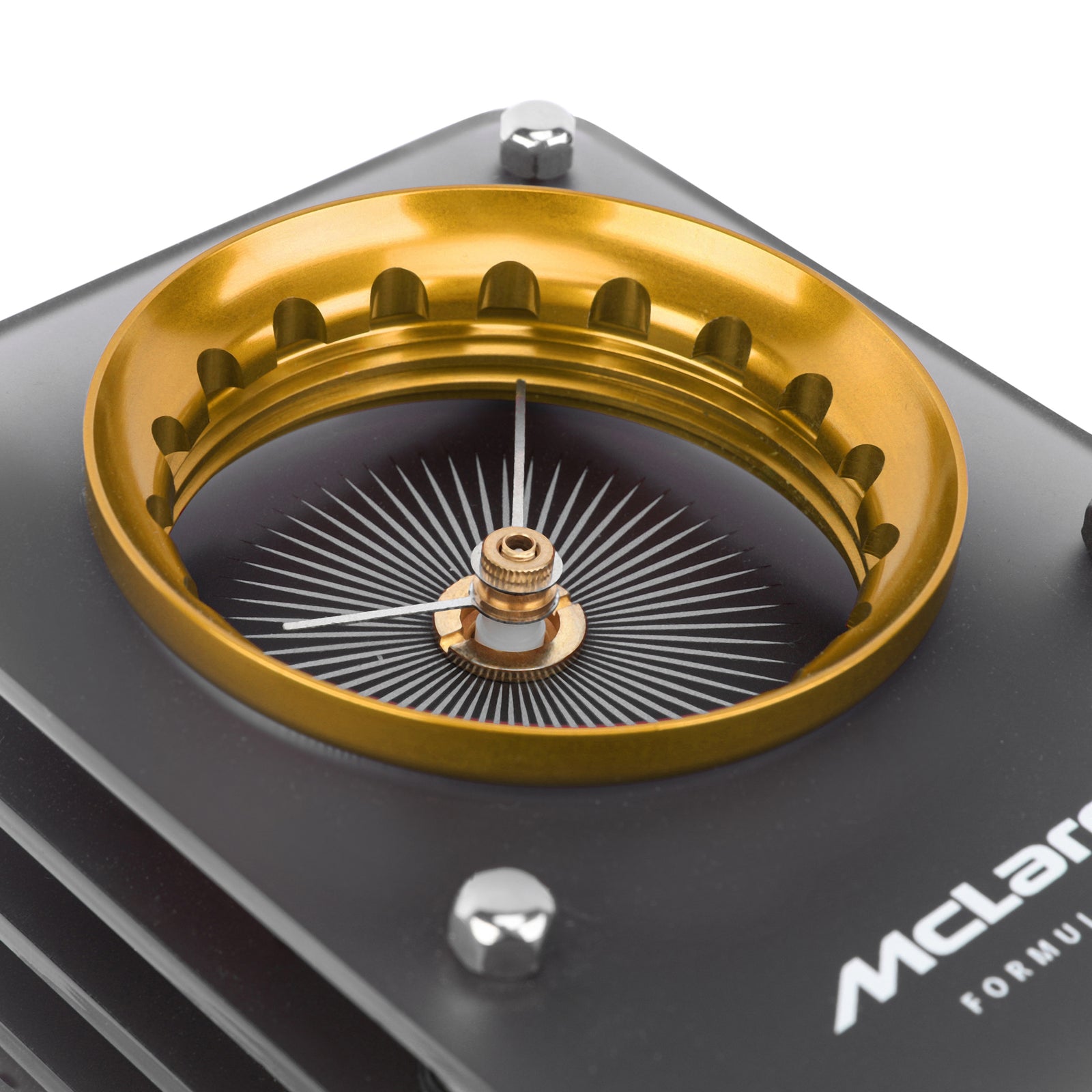 McLaren F1 Team Wheel Nut Collar Clock - Gold