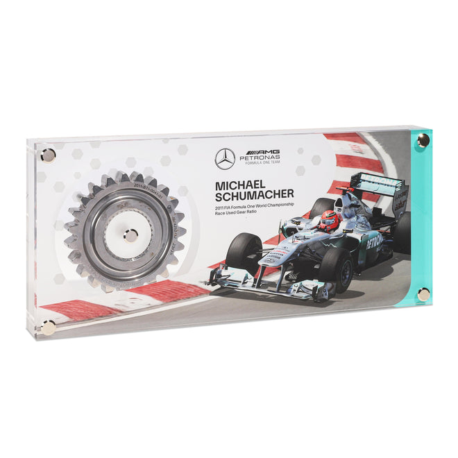 Michael Schumacher 2011 Mercedes-AMG Petronas Gear Ratio in Acrylic