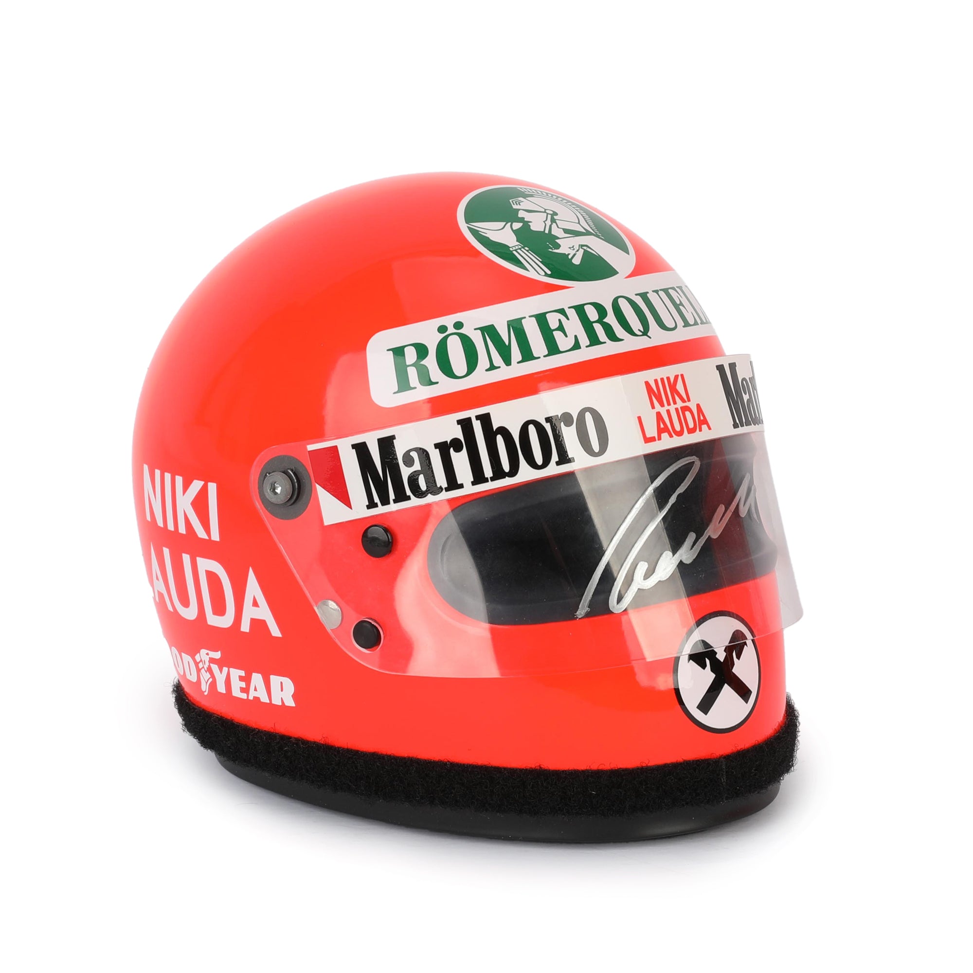 Niki Lauda 1976 Signed Replica 1.2 Scale Helmet