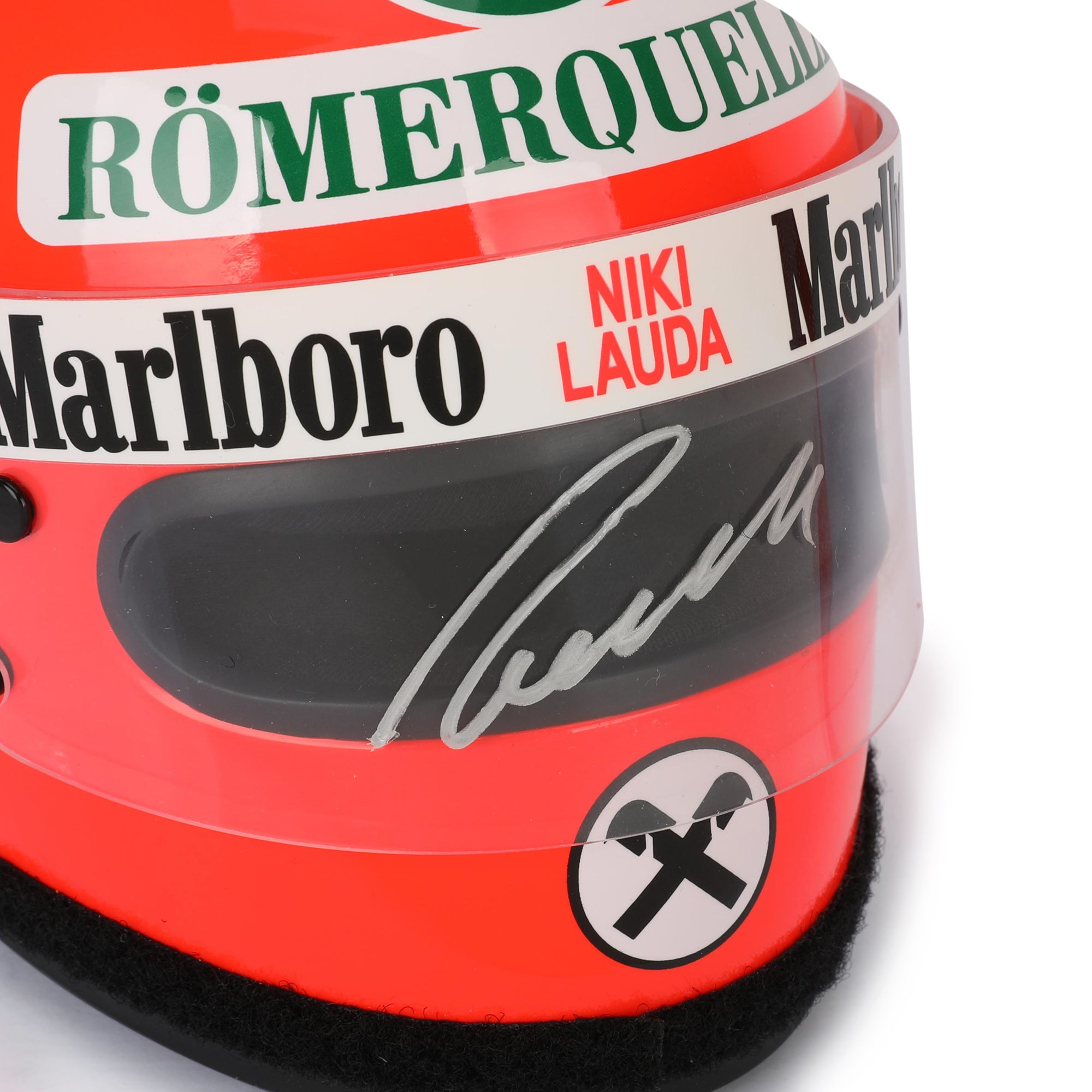 Niki Lauda 1976 Signed Replica 1.2 Scale Helmet