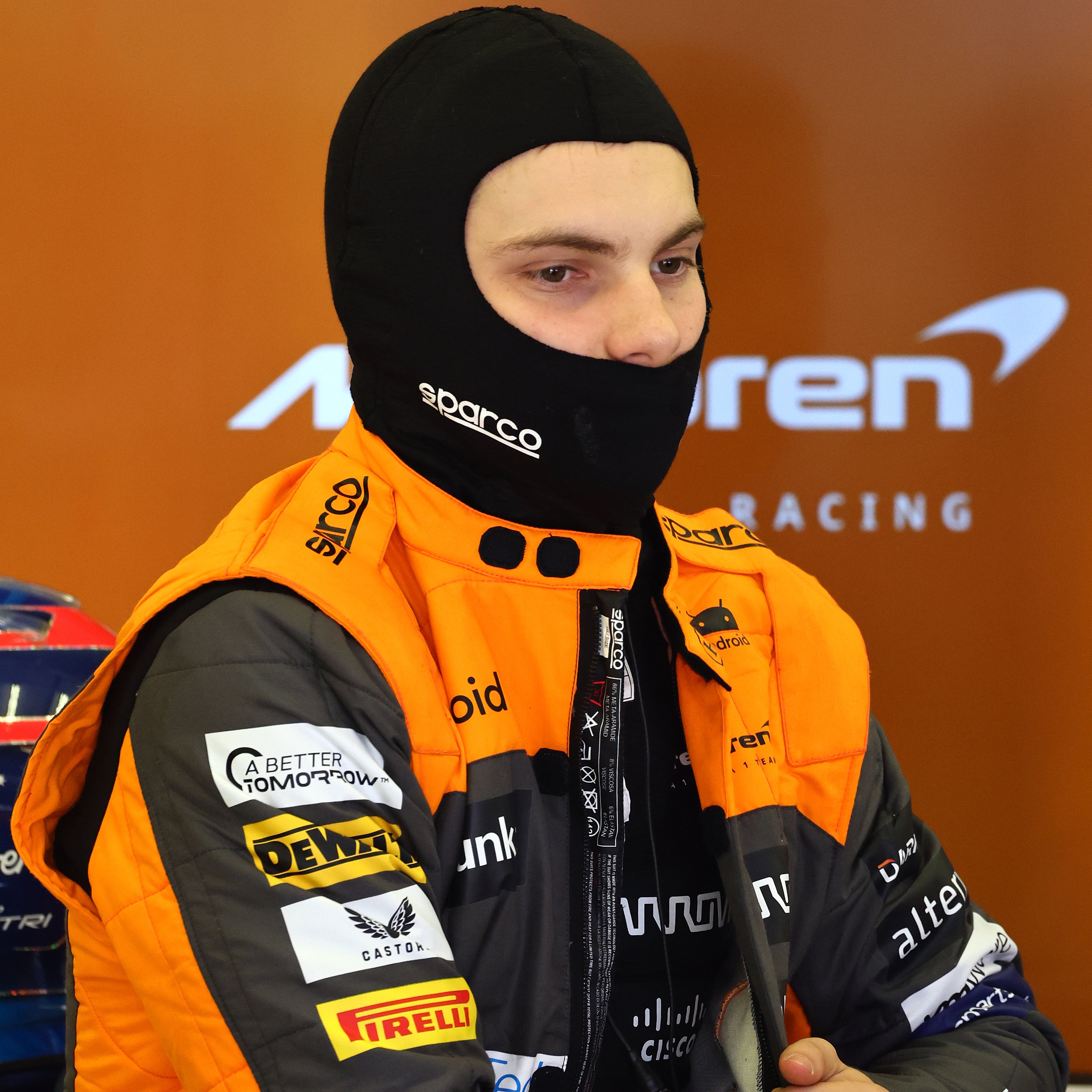Oscar Piastri 2023 Signed Replica McLaren F1 Team Race Balaclava