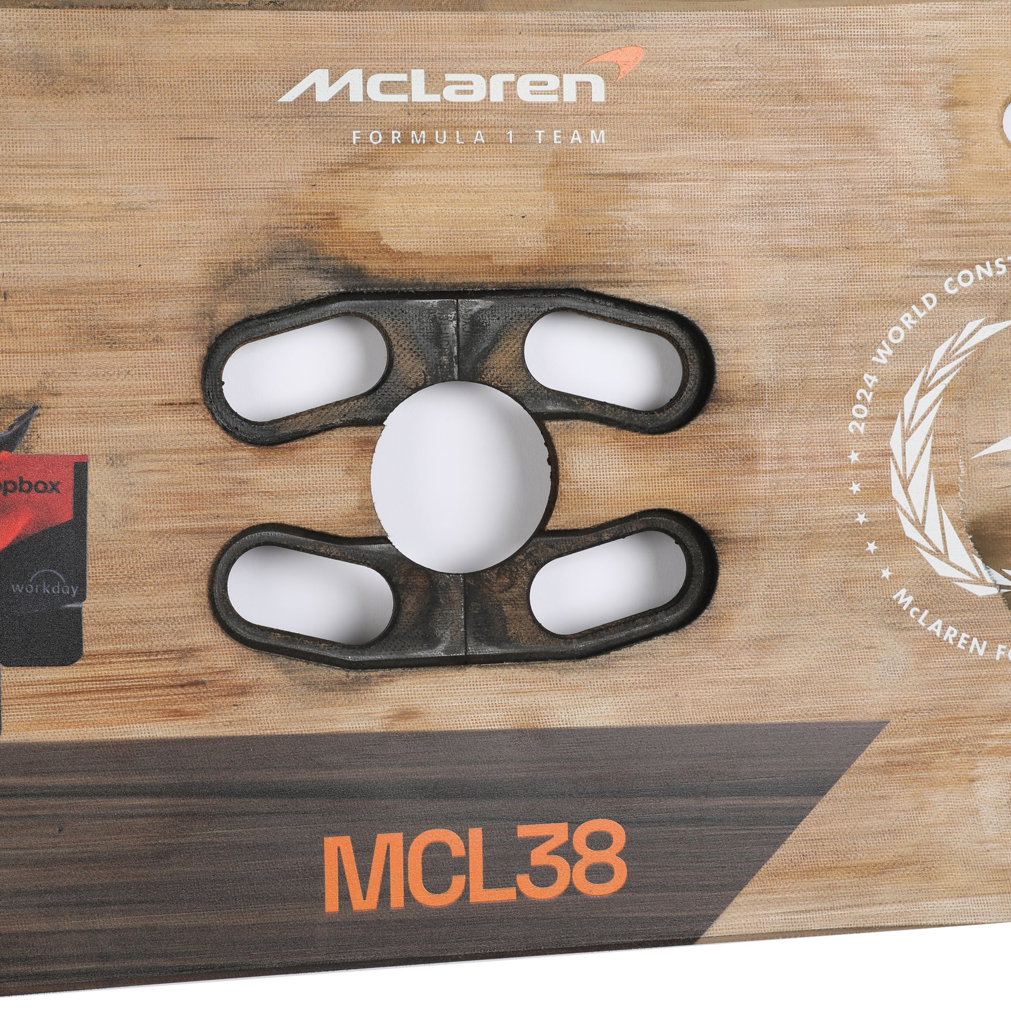 Oscar Piastri 2024 McLaren F1 Team Race Used Skid Plank Wall Art - Sao Paulo GP