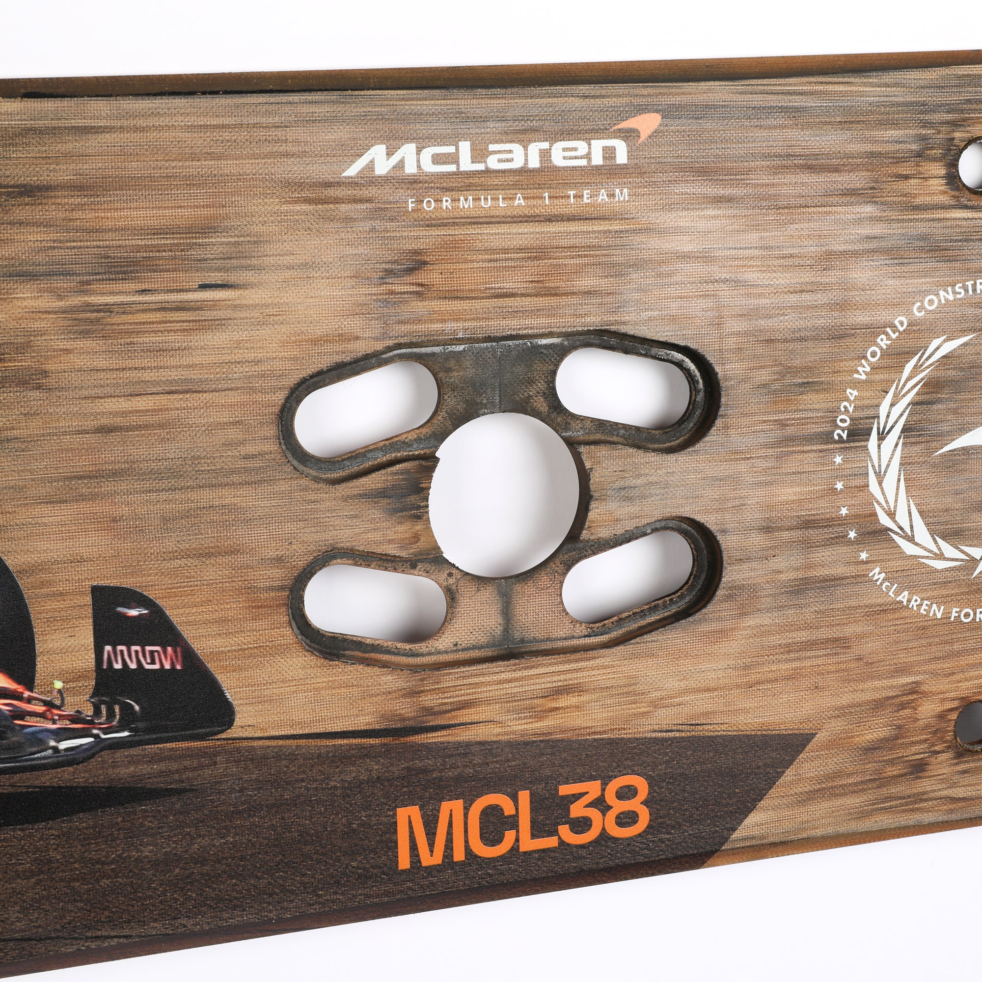 Oscar Piastri 2024 McLaren F1 Team Race Used Skid Plank Wall Art - Dutch GP