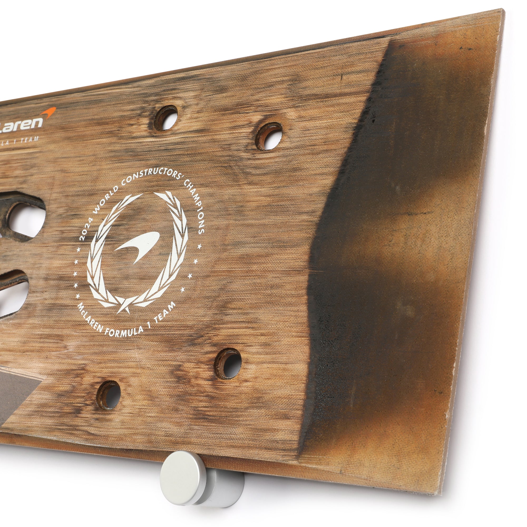 Oscar Piastri 2024 McLaren F1 Team Race Used Skid Plank Wall Art - Dutch GP