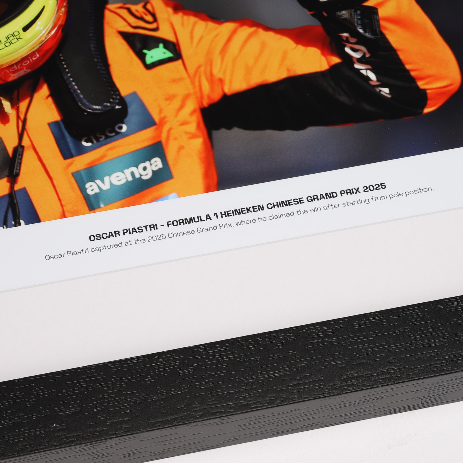 Limited Edition Oscar Piastri 2025 McLaren F1 Team Signed Photo - Chinese GP