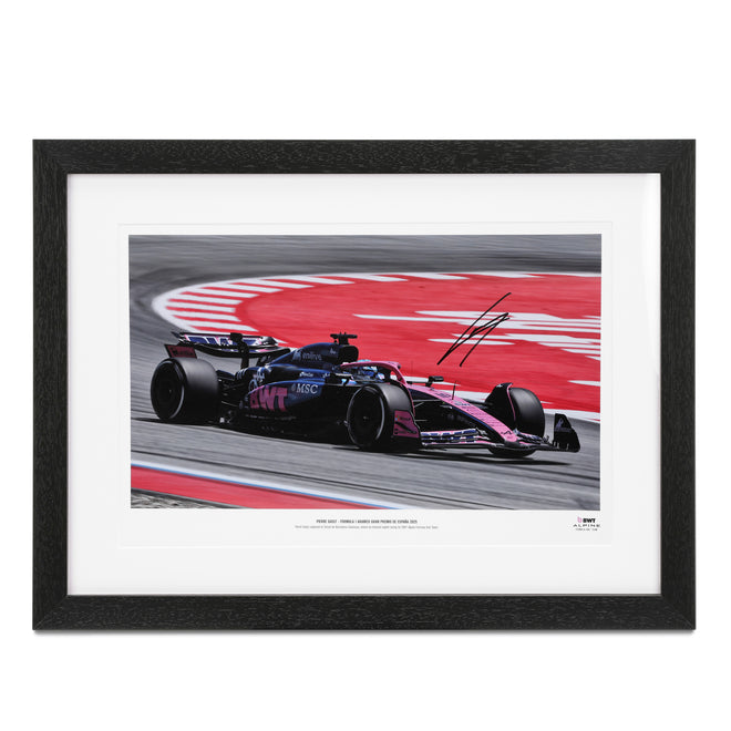 Pierre Gasly 2025 Signed Photo - Spanish GP