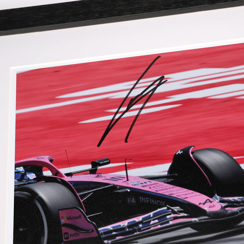 Pierre Gasly 2025 Signed Photo - Spanish GP