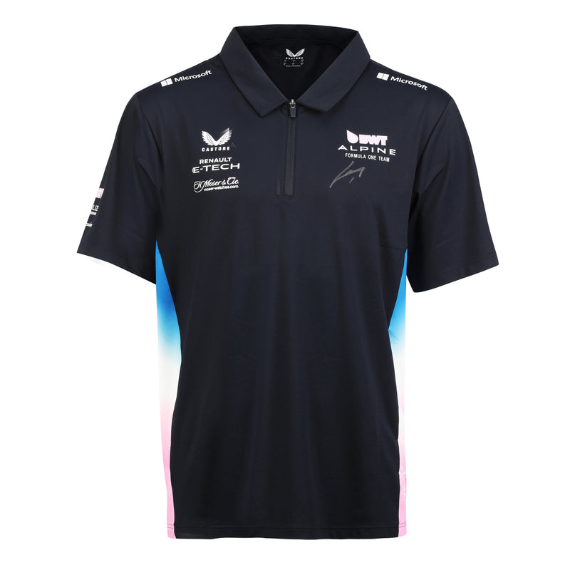 Pierre Gasly 2025 Signed BWT Alpine Formula One® Team Polo Shirt
