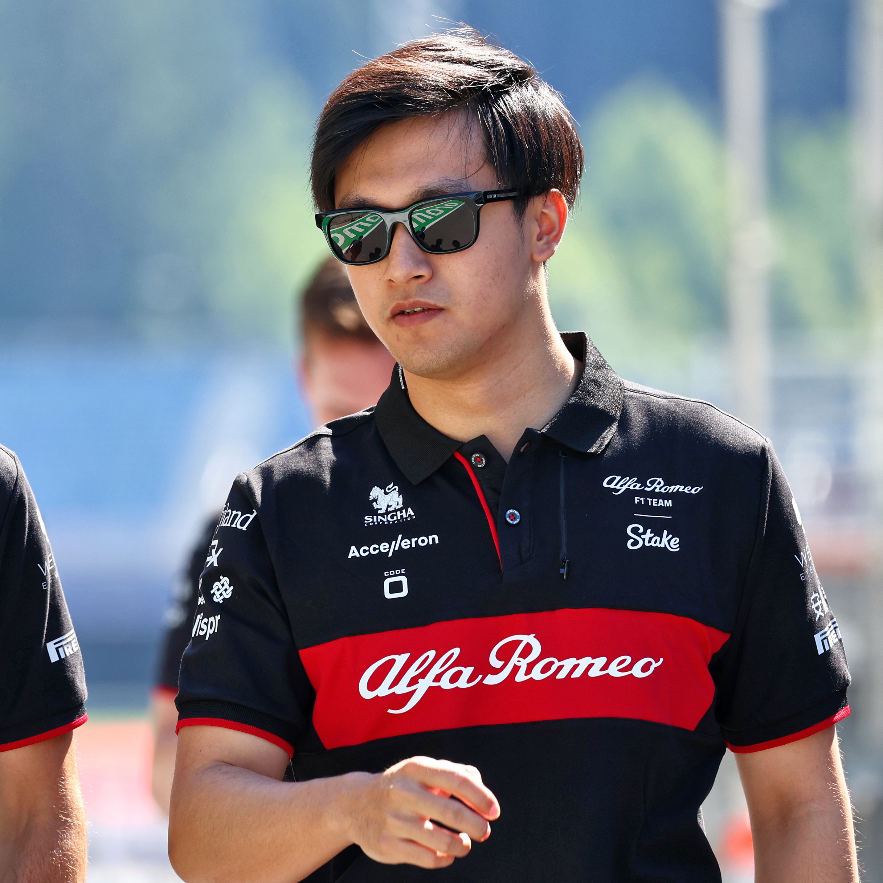 Zhou Guanyu 2023 Signed Alfa Romeo F1 Team Stake Polo Shirt