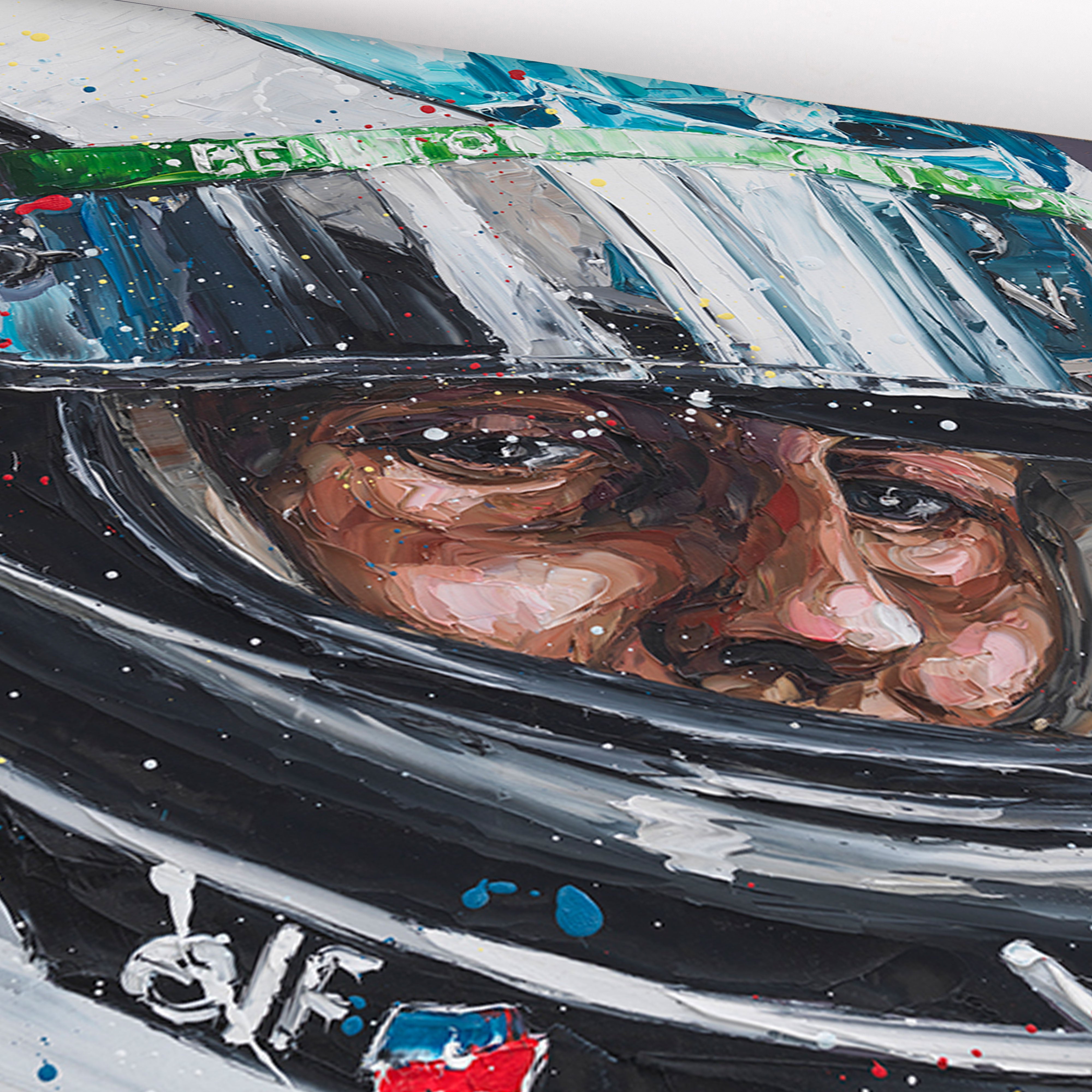 Michael Schumacher 1994 Australian Grand Prix Hand Embellished Canvas - Paul Oz