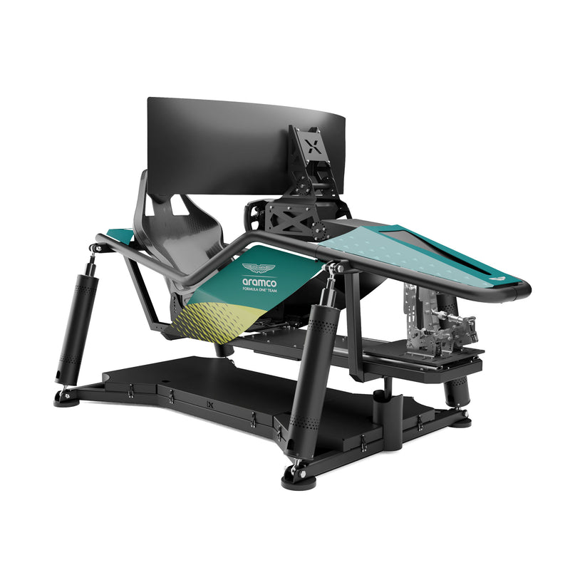 Aston Martin Formula 1 Team X6 motion simulator six-axis platform professional racing simulator setup