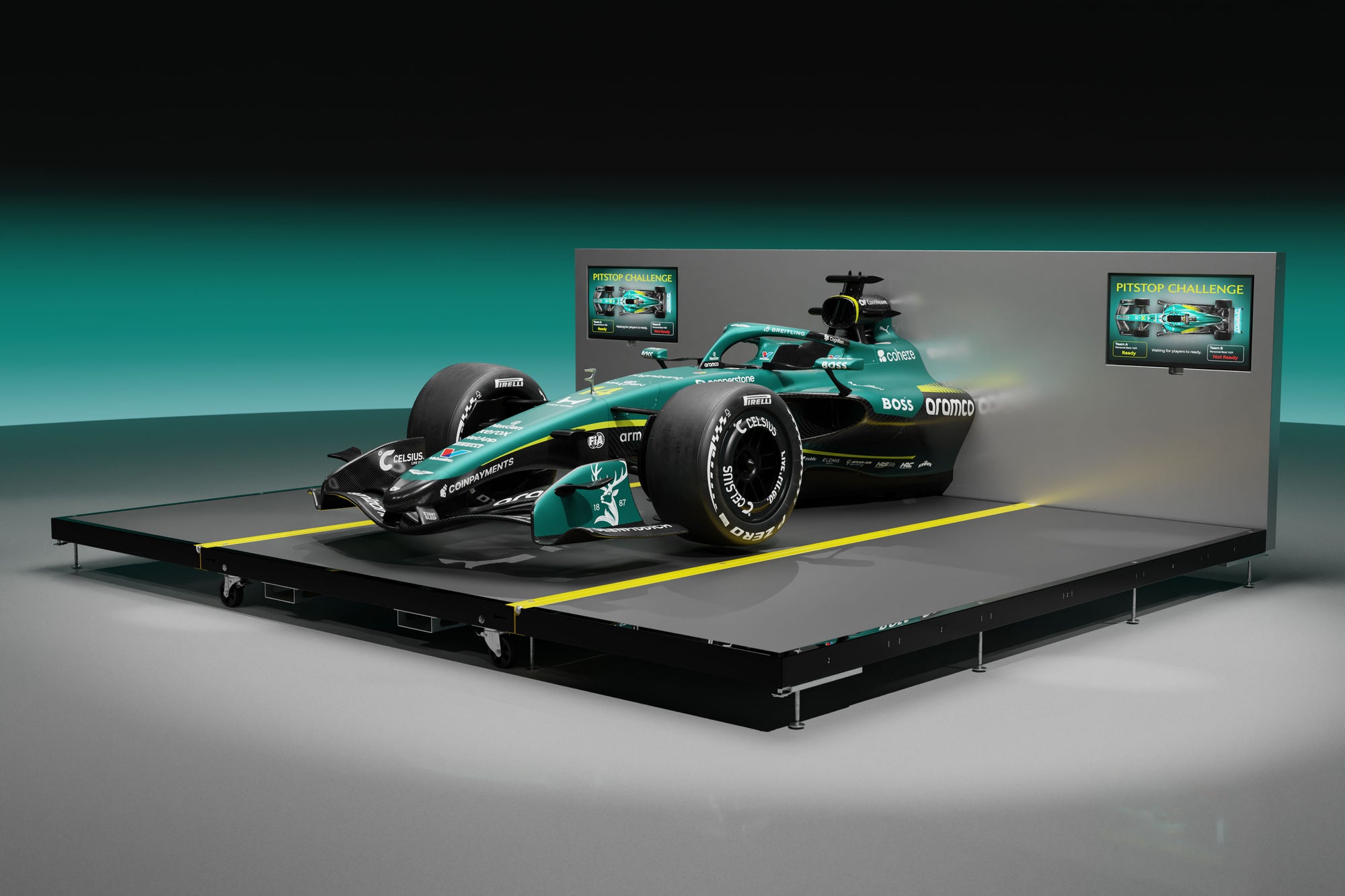 2026 Aston Martin Aramco F1 ® Team Pit Stop Rig