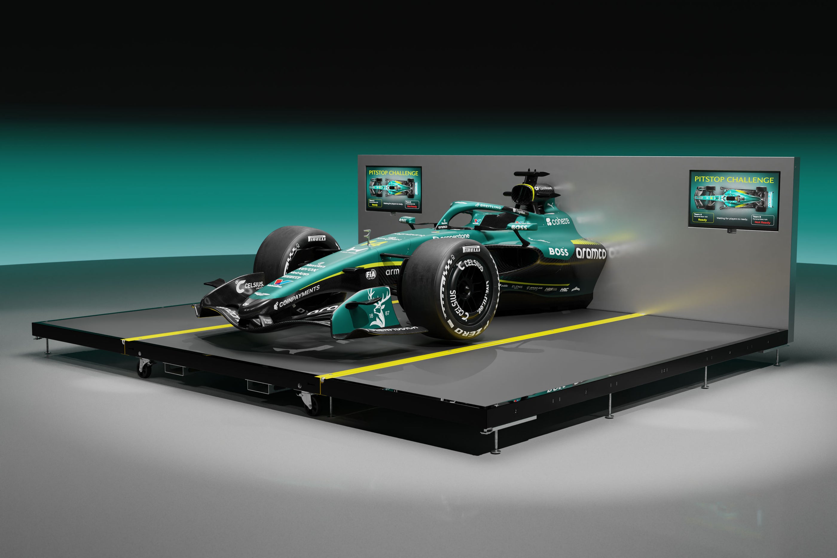 2026 Aston Martin Aramco F1 ® Team Pit Stop Rig