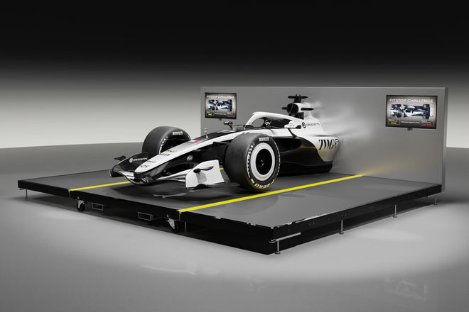 Official 2026 Cadillac Formula One® Team MAC-26 Pit Stop Rig showcasing authentic Formula 1-inspired design for home, office or event display