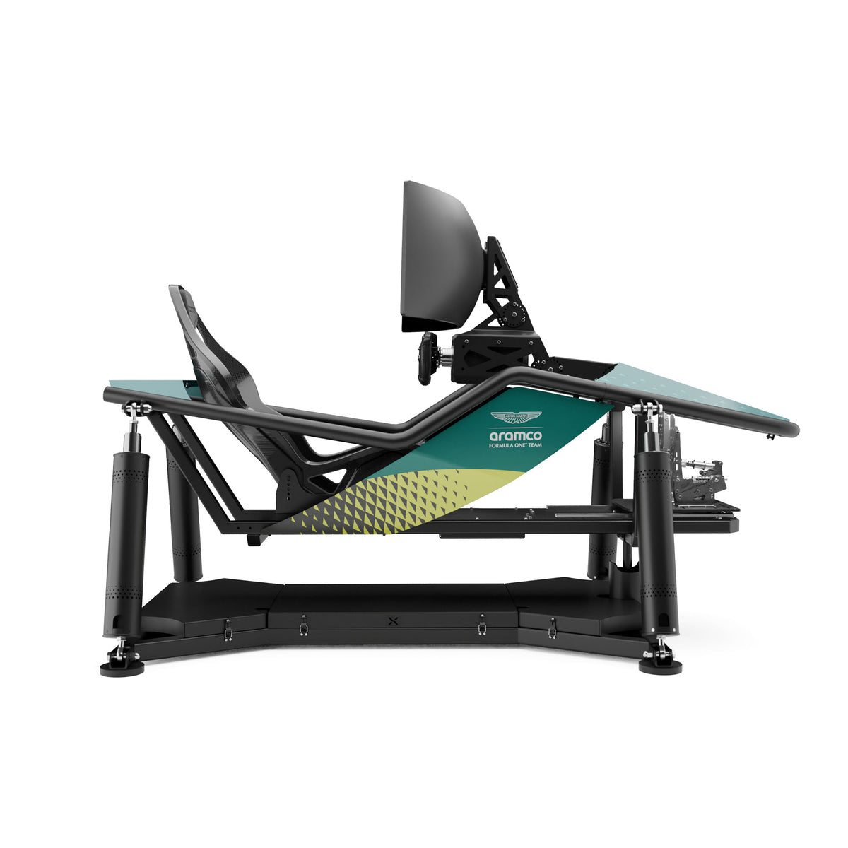 Aston Martin Aramco F1 Team X6 motion simulator full motion racing cockpit immersive driving experience