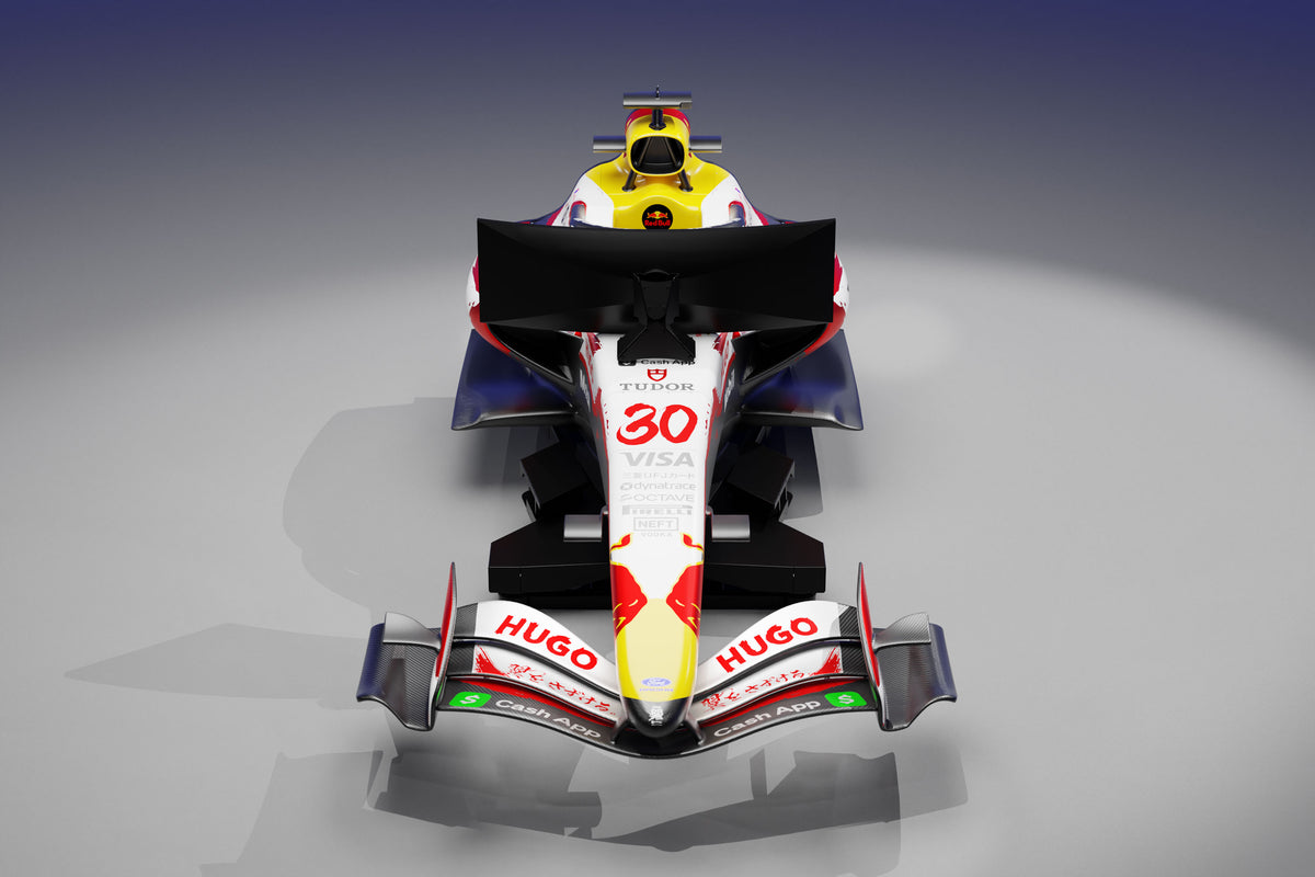2026 Visa Cash App Racing Bulls F1® Team Japanese Grand Prix Edition racing simulator, Formula 1-inspired collector piece for display