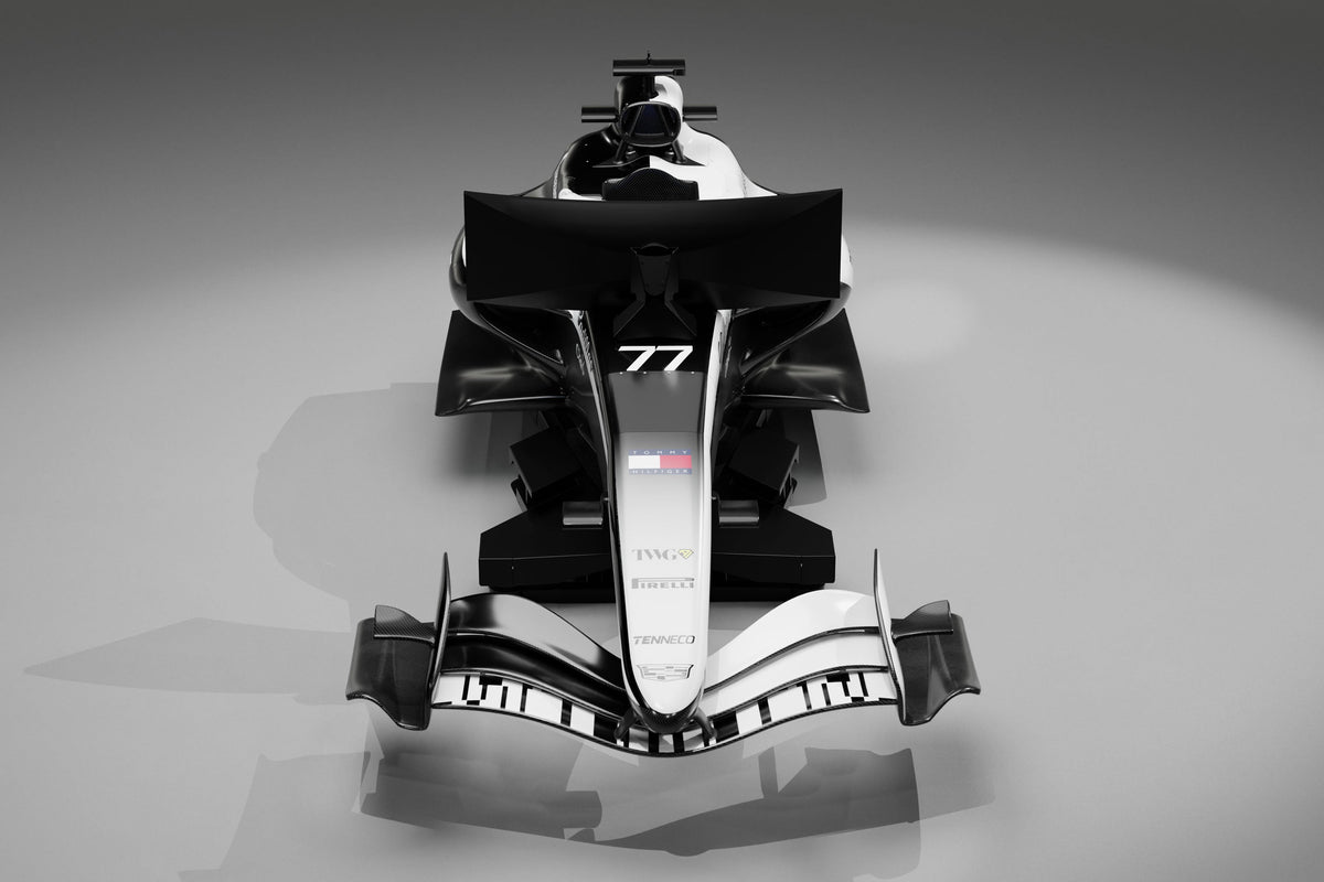 Official 2026 Cadillac Formula One Team MAC-26 racing simulator, premium Formula 1-inspired display for home, office or simulator room