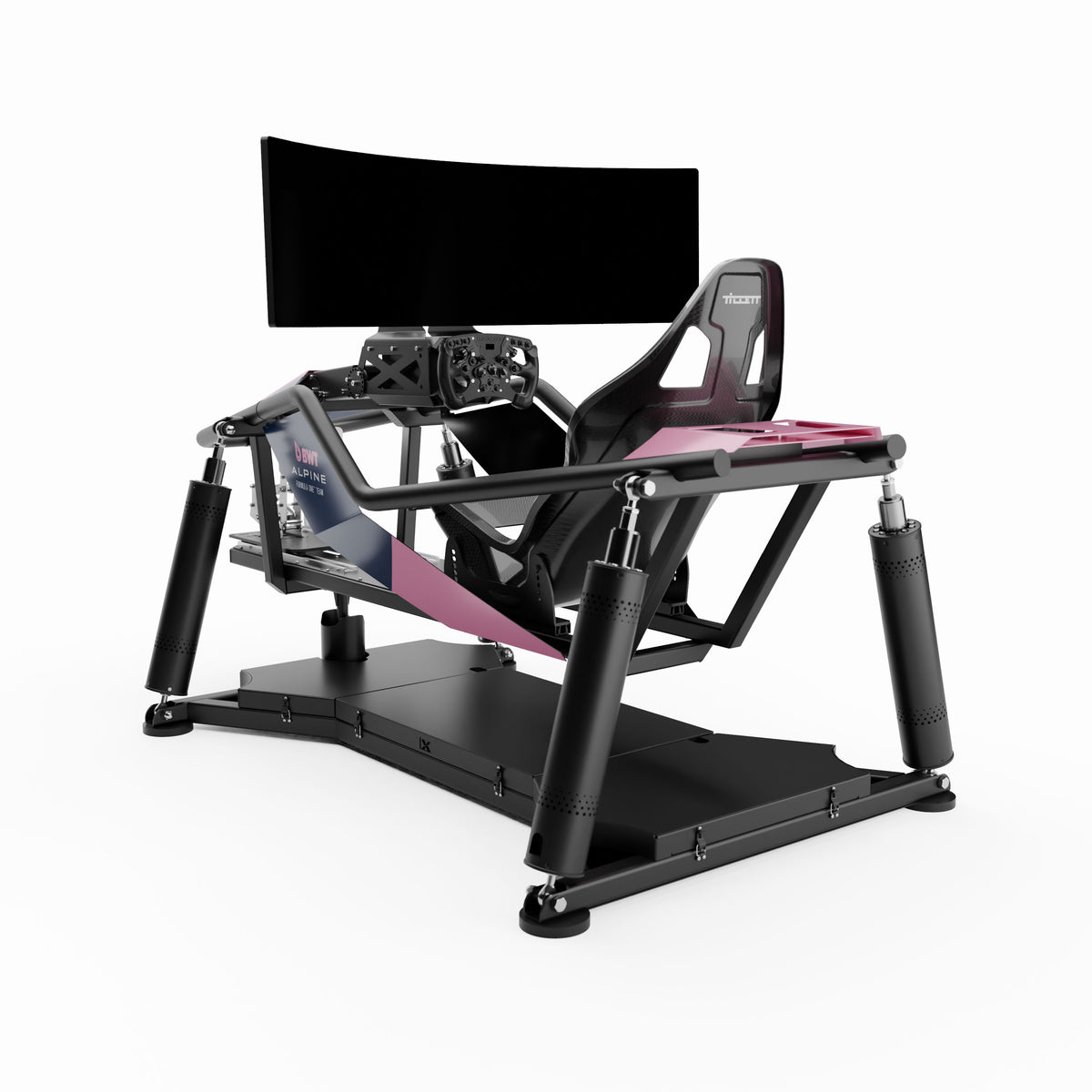 BWT Alpine Formula 1 X6 motion simulator premium racing simulator cockpit immersive display setup